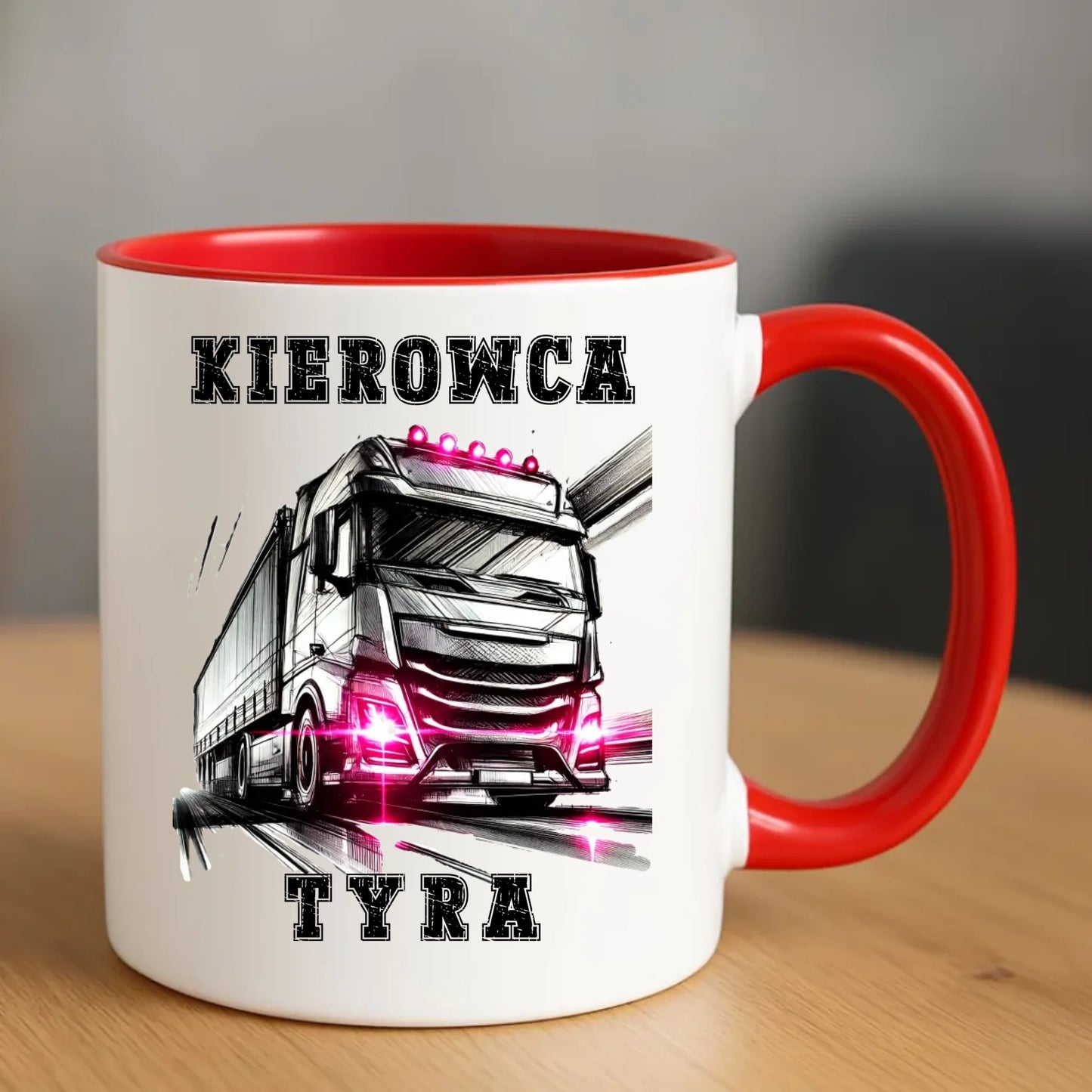 Kubek dla kobiety kierowcy ciężarówki - Kierowca tyra ZKT15 - StoryCups.pl