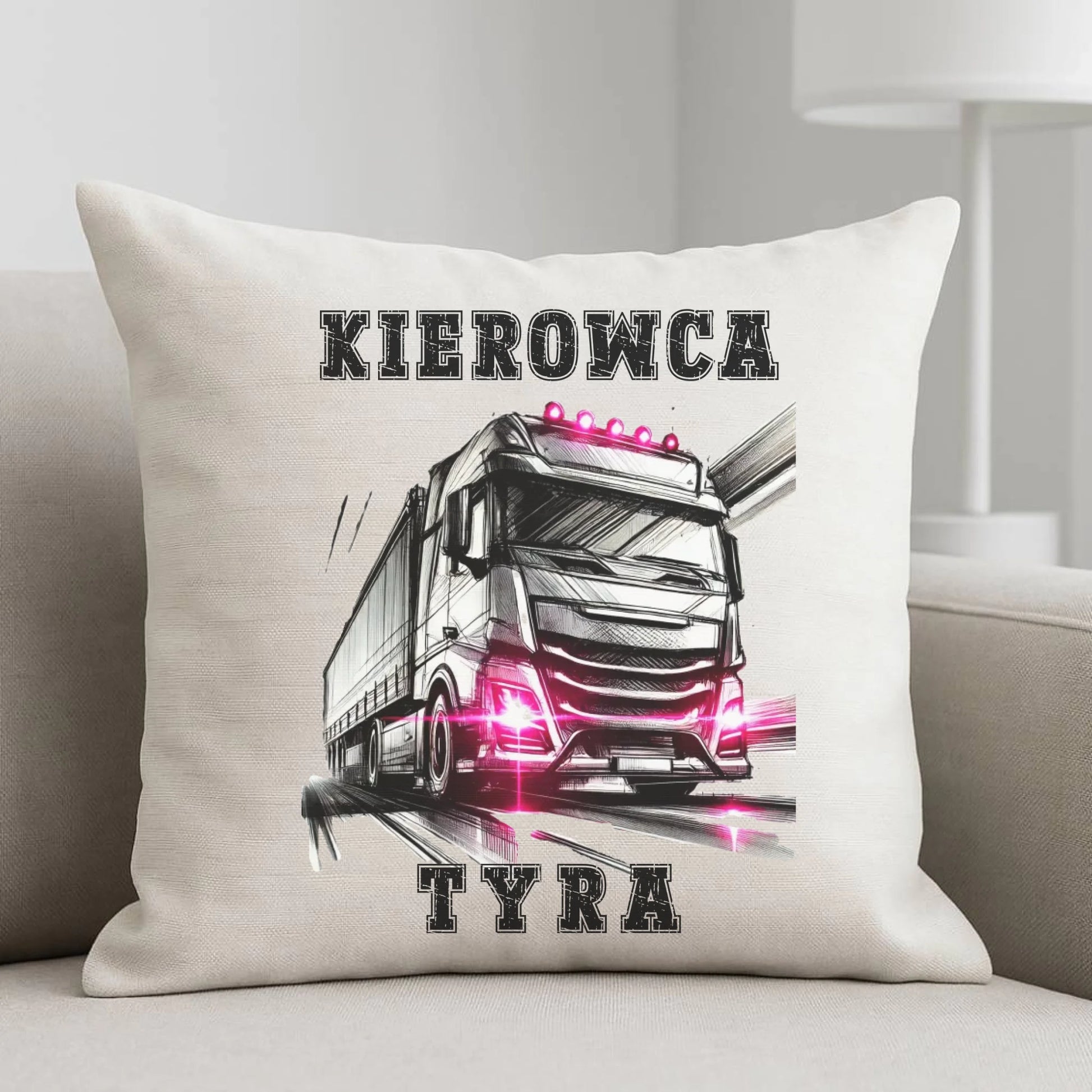 Poduszka dla kobiety kierowcy ciężarówki - Kierowca tyra ZKT15 - StoryCups.pl