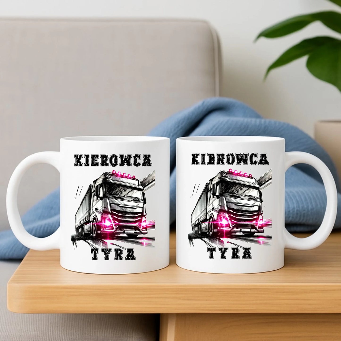Kubek dla kobiety kierowcy ciężarówki - Kierowca tyra ZKT15 - StoryCups.pl