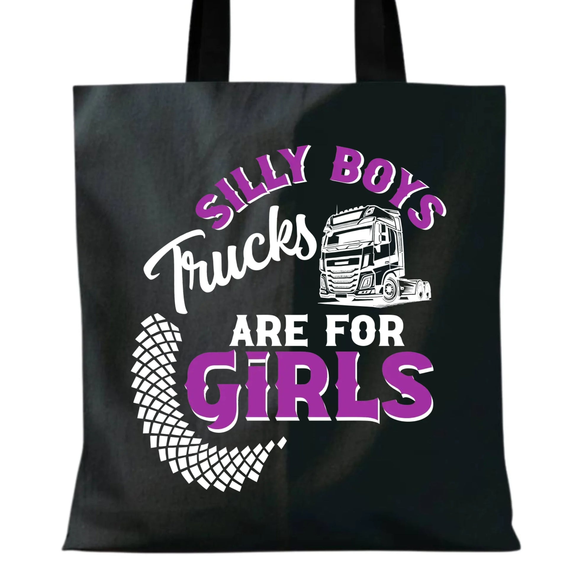 Torba - kierowca ciężarówki - Silly boys trucks are for girls ZKT11 - StoryCups.pl
