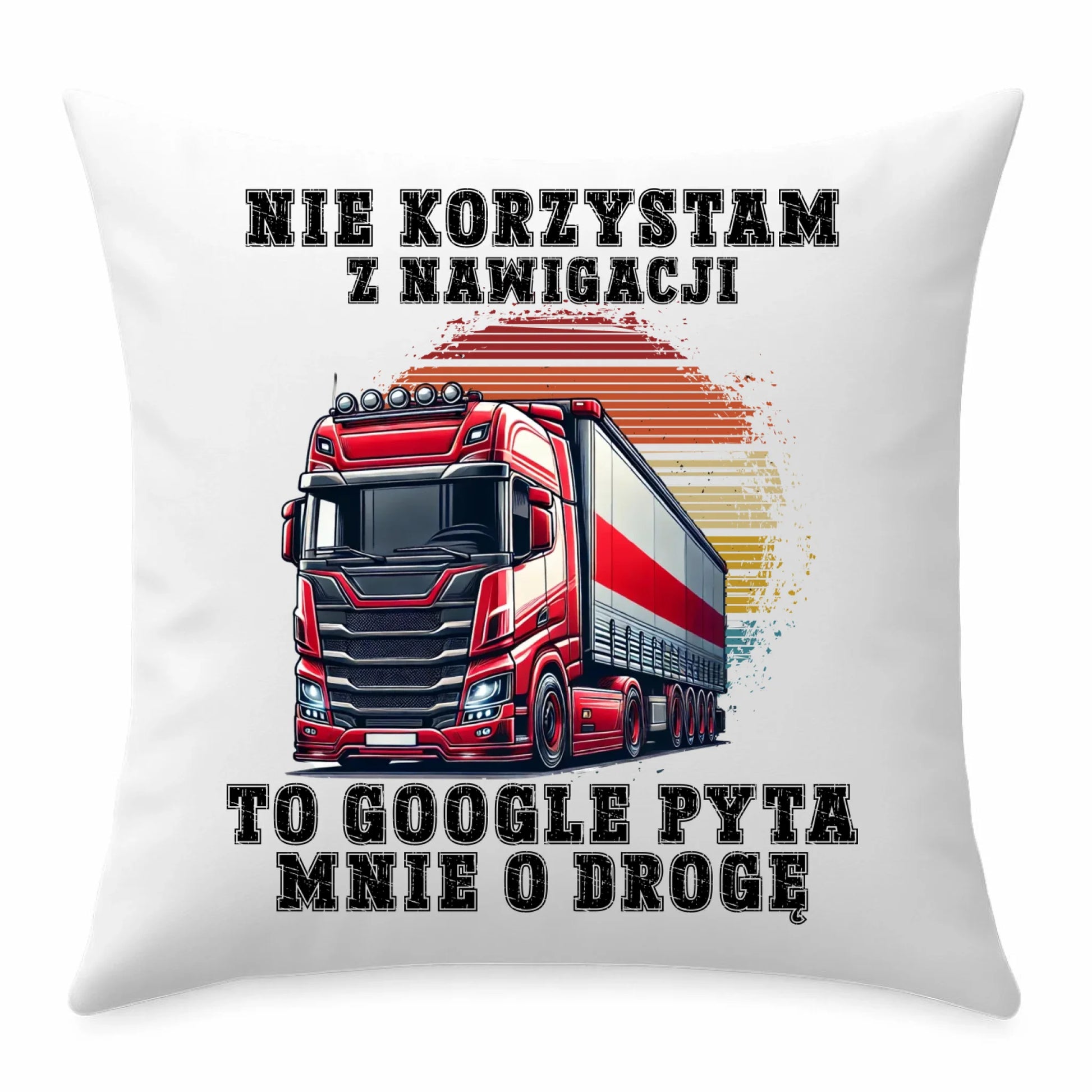 Poduszka - kierowca ciężarówki - Google pyta mnie o drogę ZKT10 - StoryCups.pl