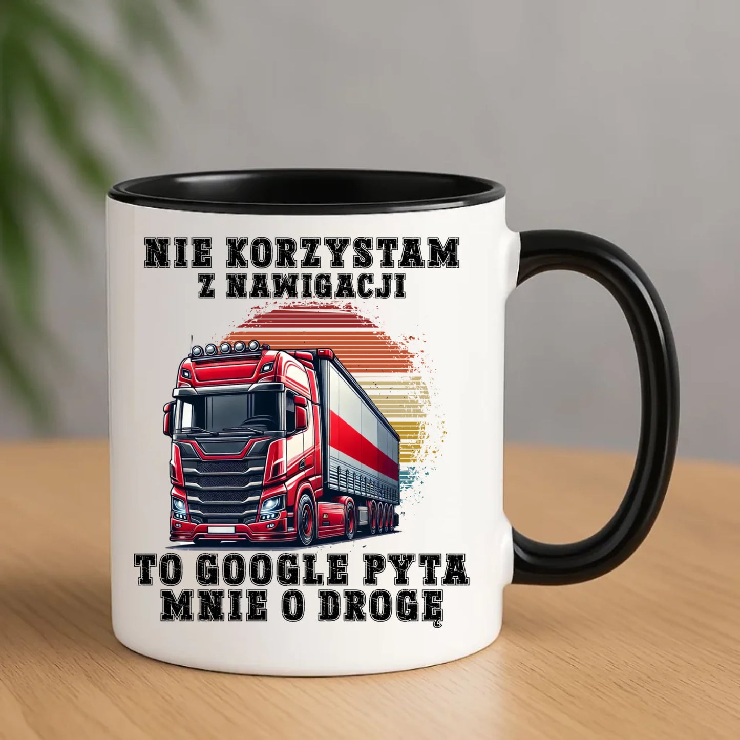 Kubek dla kierowcy ciężarówki - Google pyta mnie o drogę ZKT10 - StoryCups.pl