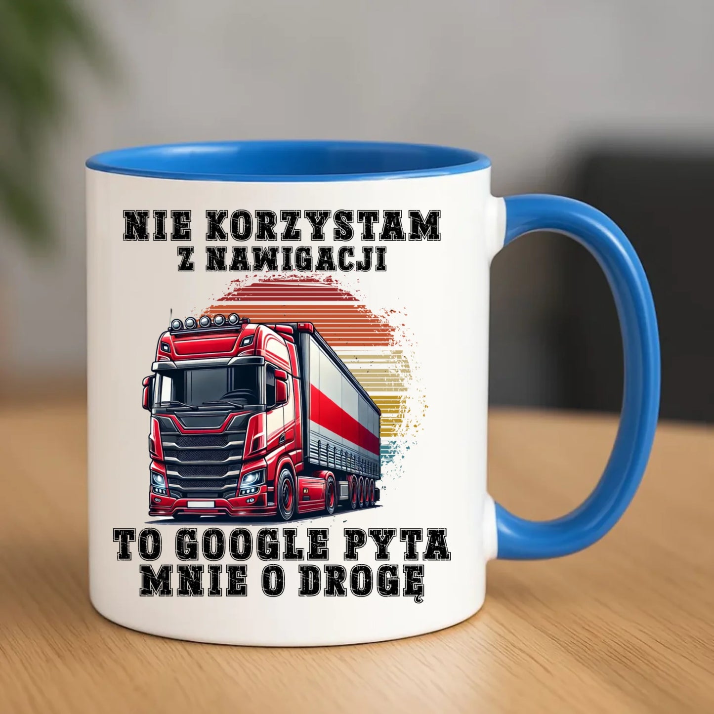 Kubek dla kierowcy ciężarówki - Google pyta mnie o drogę ZKT10 - StoryCups.pl