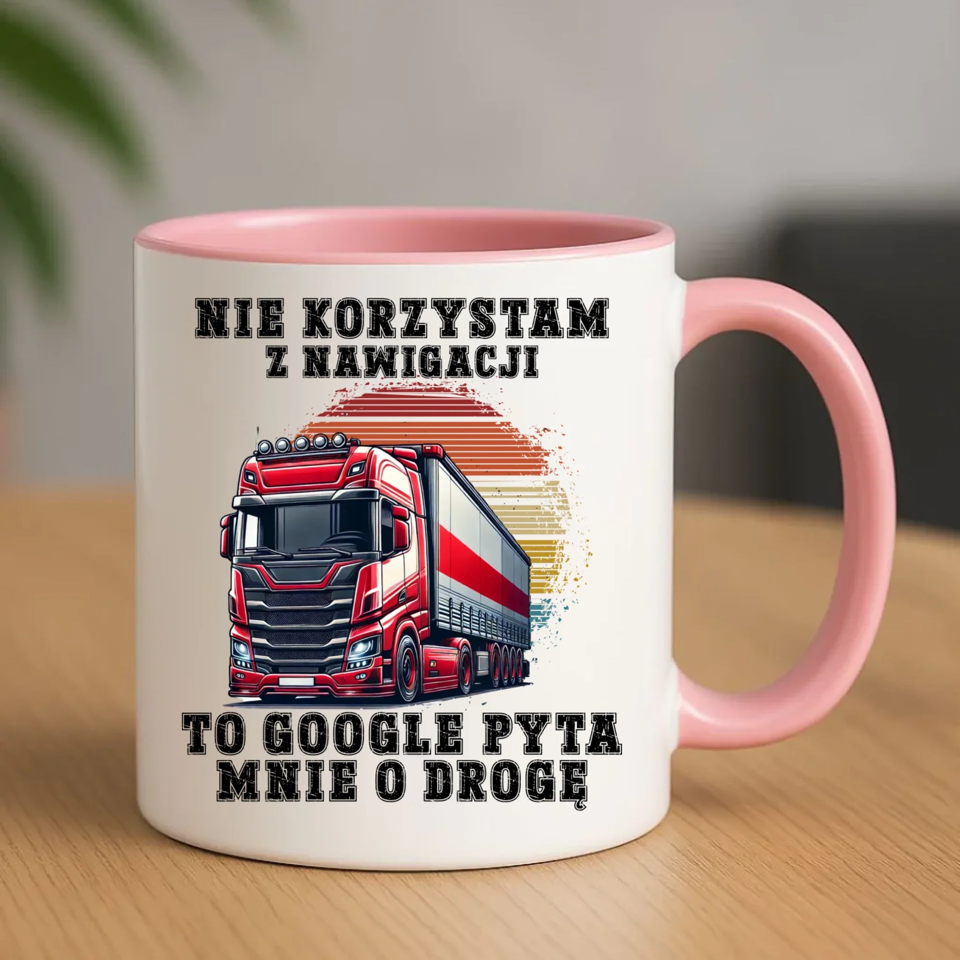 Kubek dla kierowcy ciężarówki - Google pyta mnie o drogę ZKT10 - StoryCups.pl