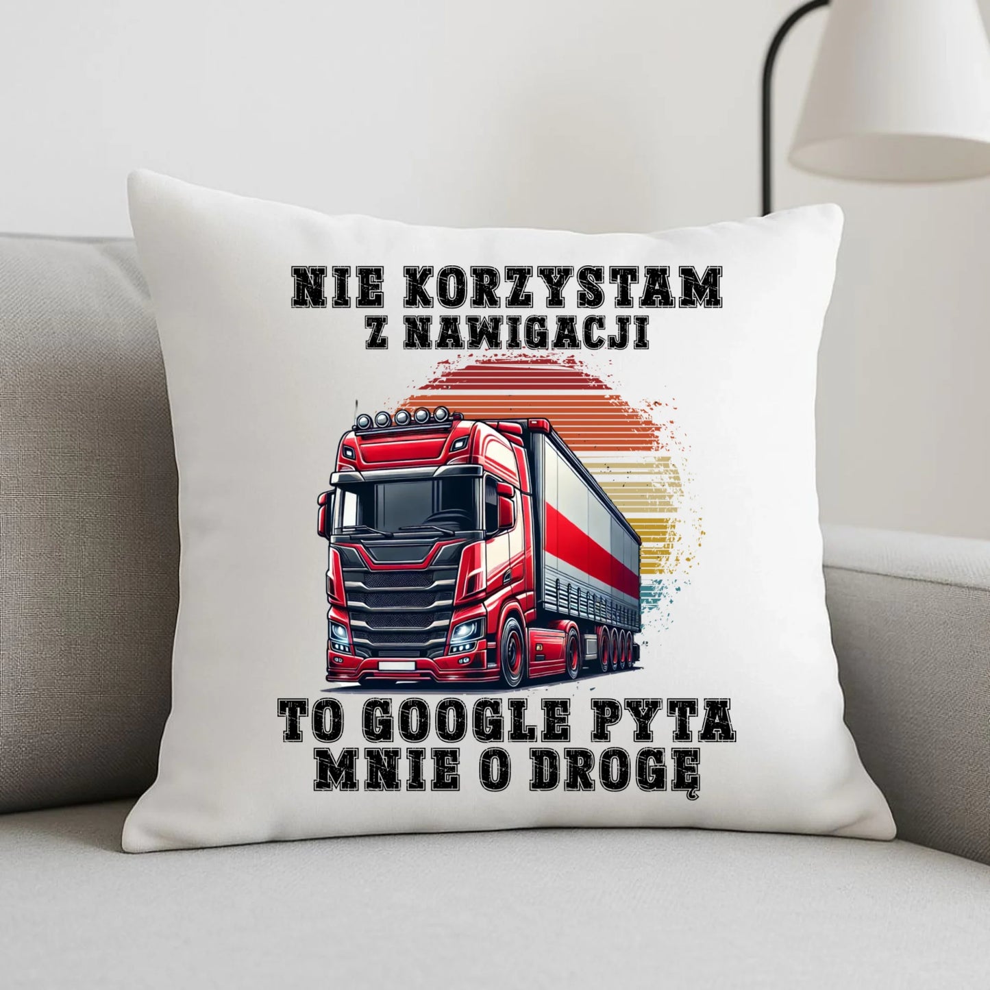 Poduszka - kierowca ciężarówki - Google pyta mnie o drogę ZKT10 - StoryCups.pl