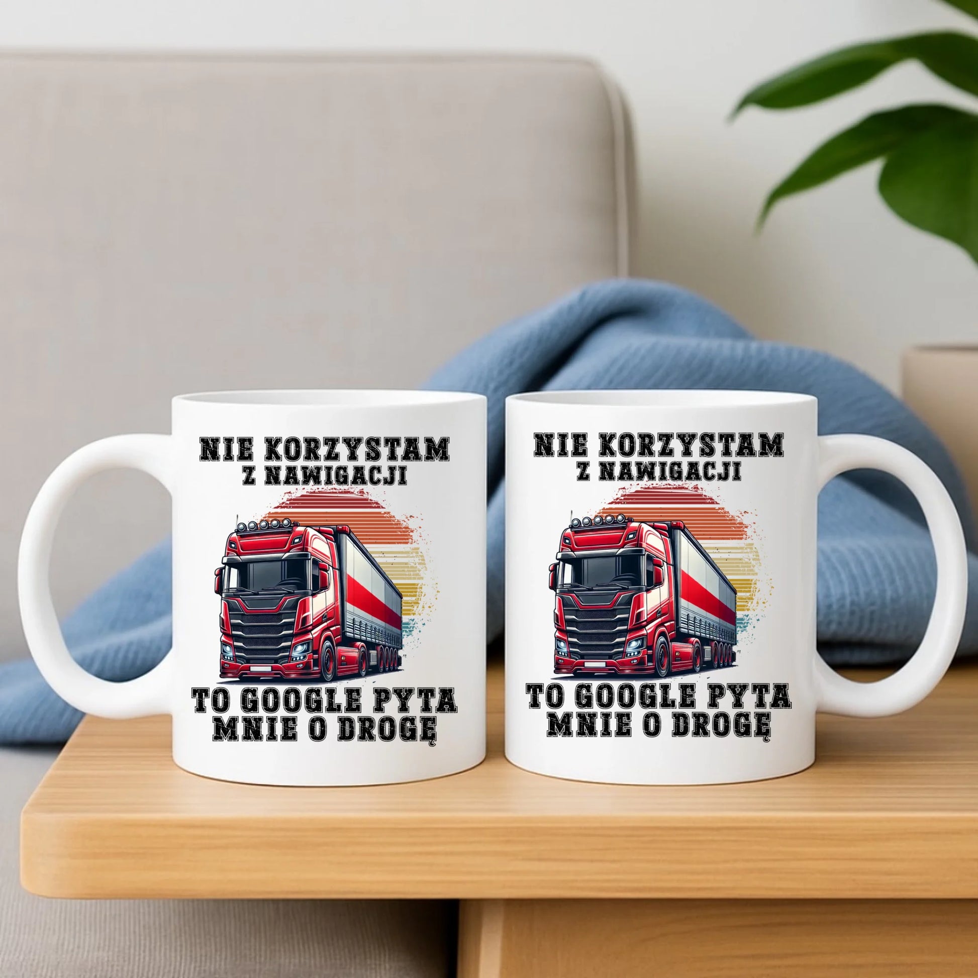 Kubek dla kierowcy ciężarówki - Google pyta mnie o drogę ZKT10 - StoryCups.pl