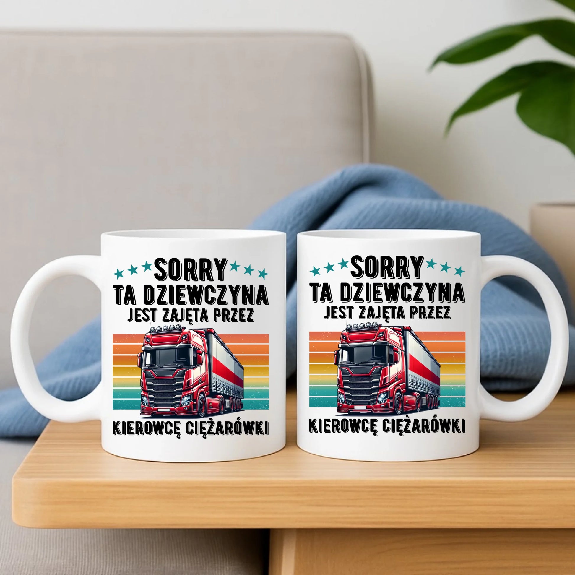 Kubek - Ta dziewczyna jest zajęta przez kierowcę ciężarówki ZKT12 - StoryCups.pl