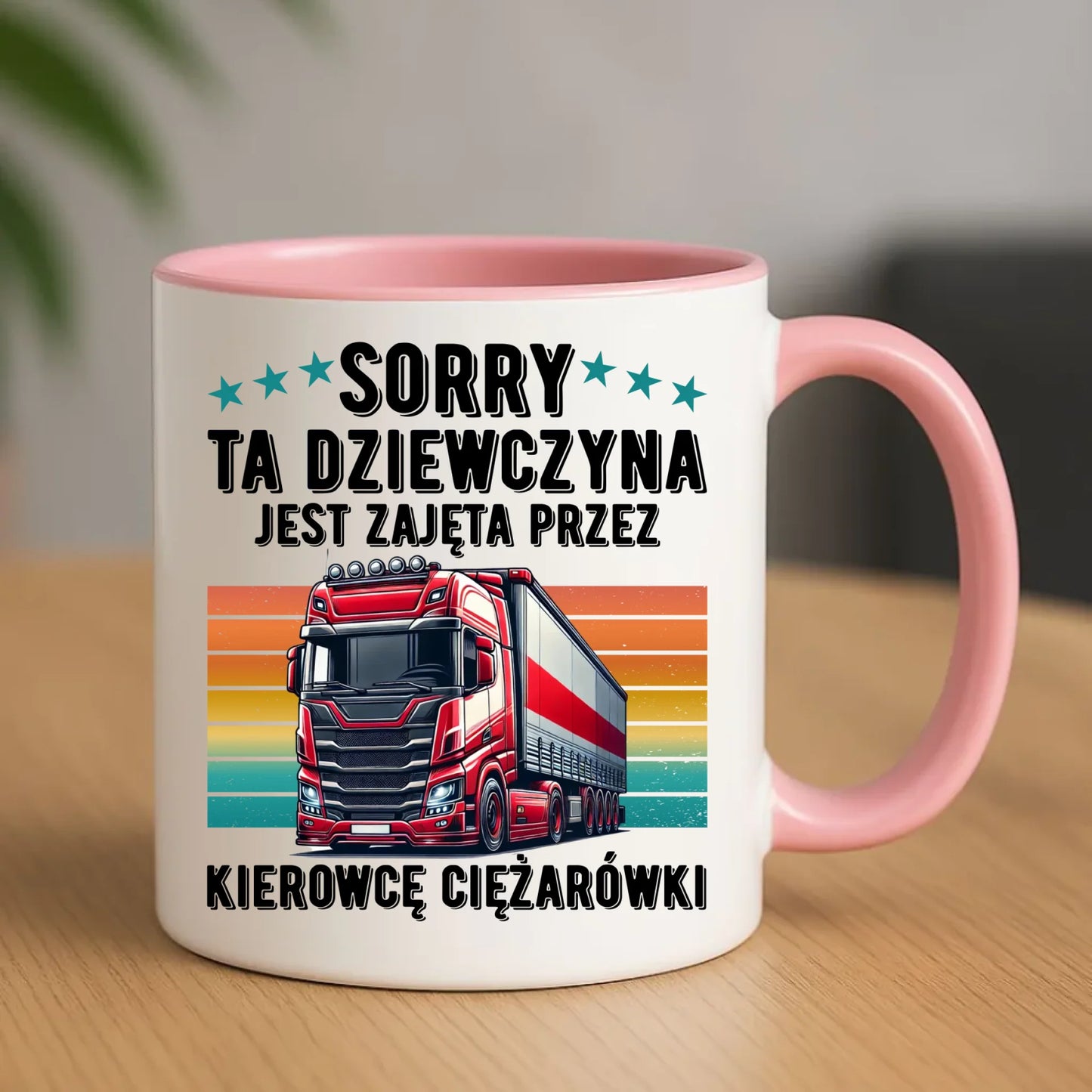 Kubek - Ta dziewczyna jest zajęta przez kierowcę ciężarówki ZKT12 - StoryCups.pl