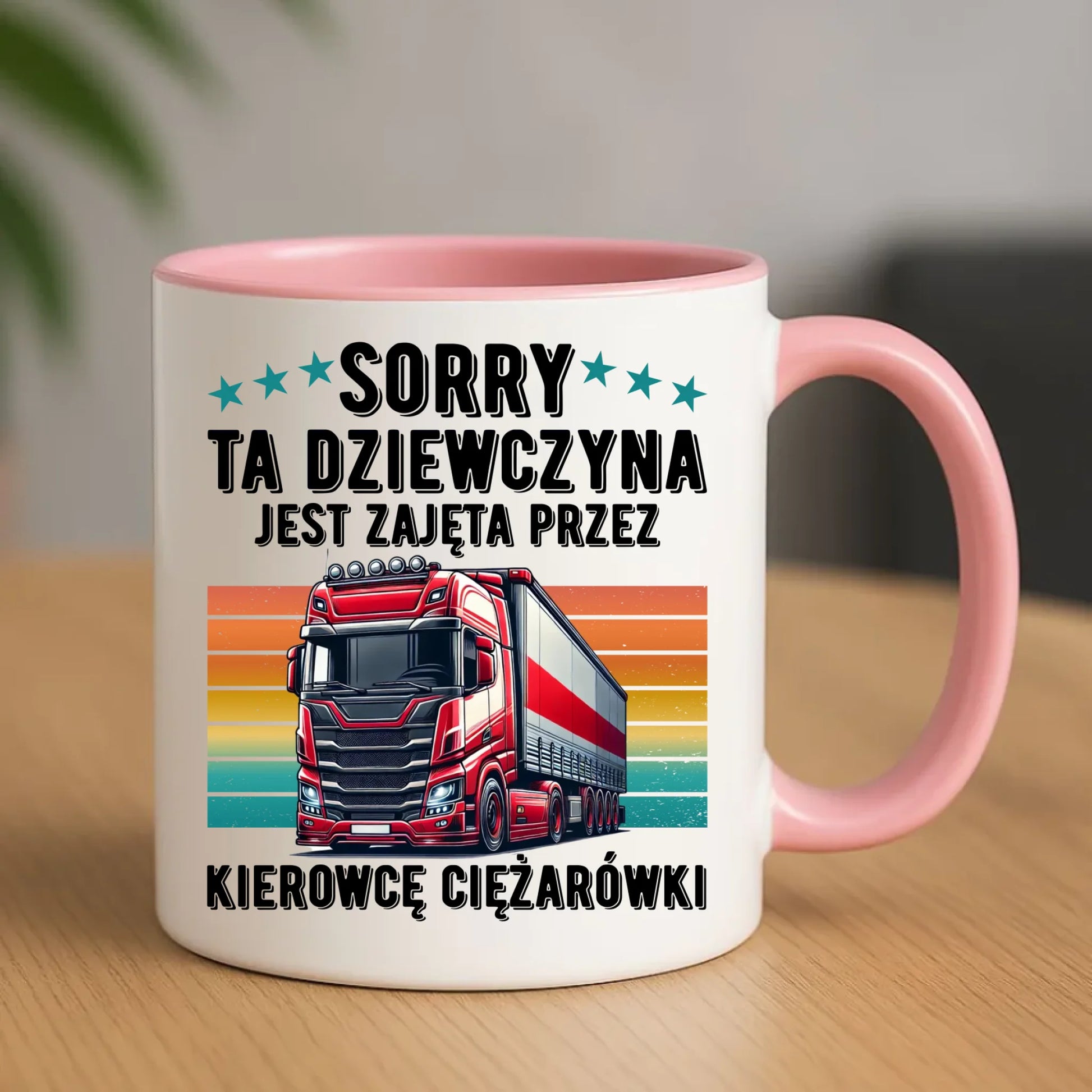 Kubek - Ta dziewczyna jest zajęta przez kierowcę ciężarówki ZKT12 - StoryCups.pl
