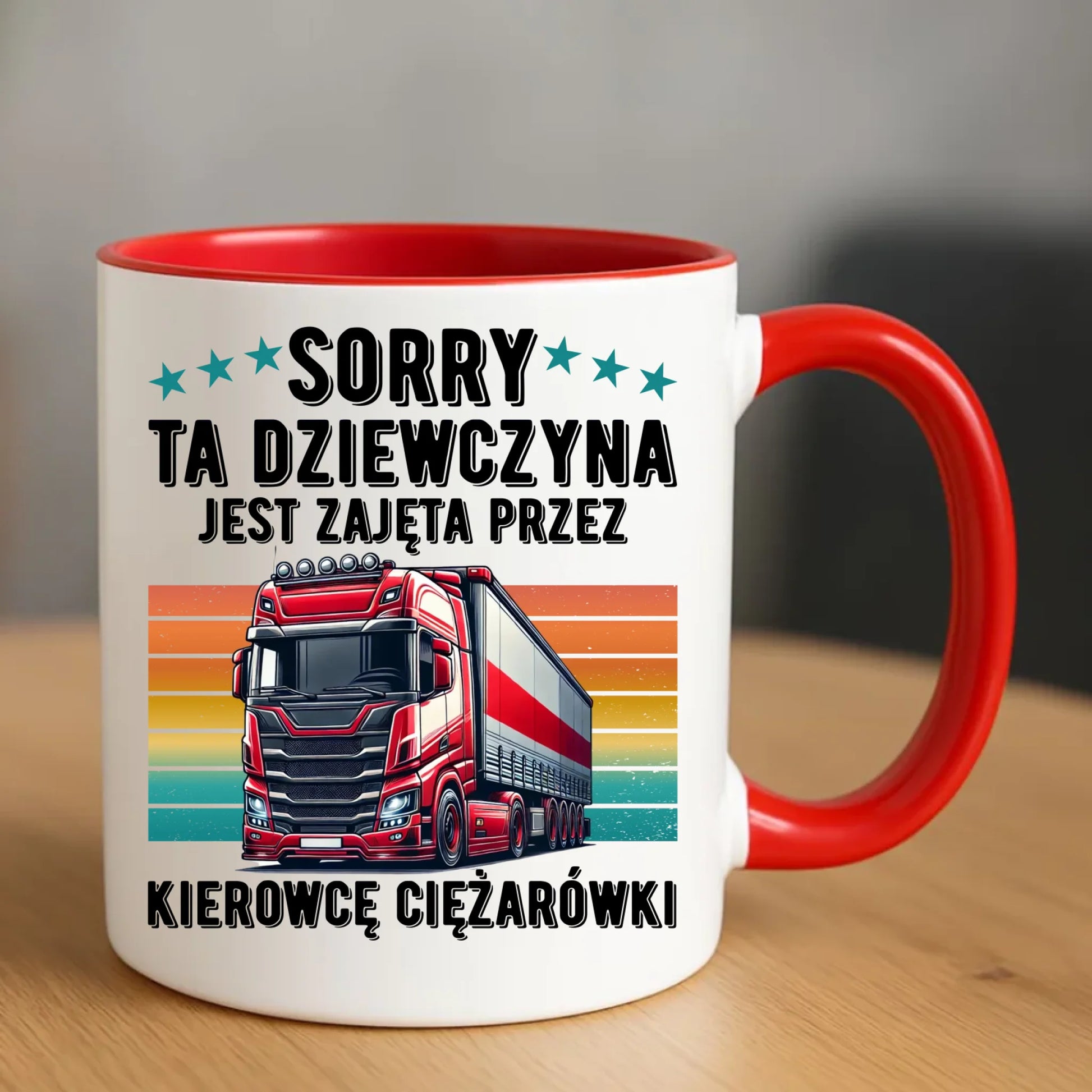 Kubek - Ta dziewczyna jest zajęta przez kierowcę ciężarówki ZKT12 - StoryCups.pl