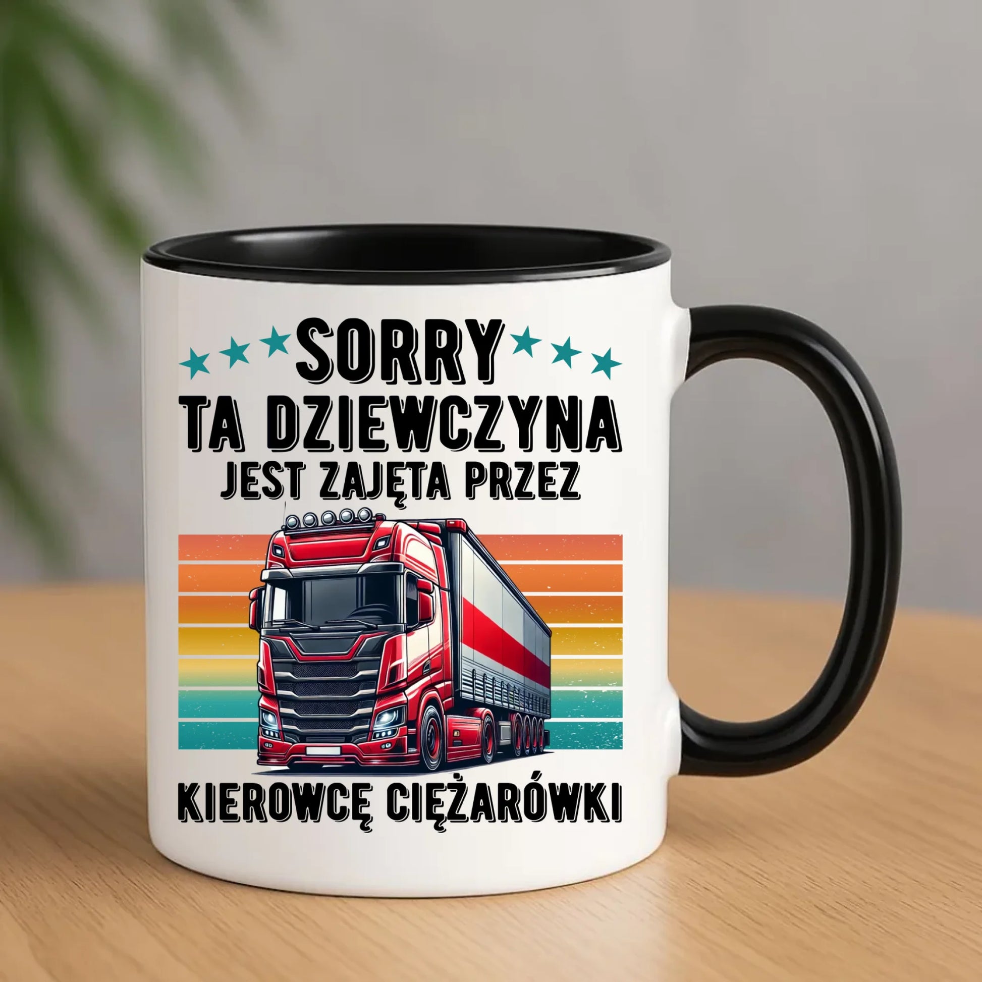 Kubek - Ta dziewczyna jest zajęta przez kierowcę ciężarówki ZKT12 - StoryCups.pl