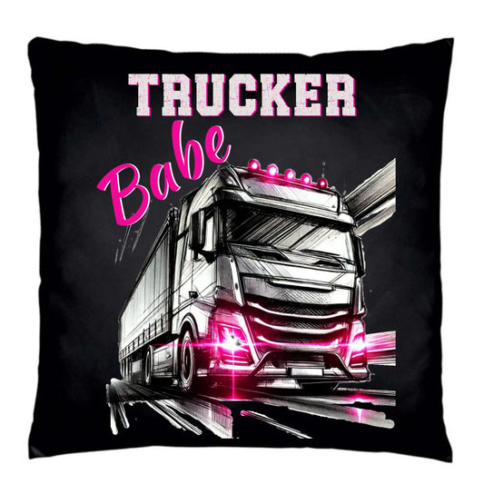 Poduszka dekoracyjna - kierowca ciężarówki - Trucker Babe ZKT13 - StoryCups.pl