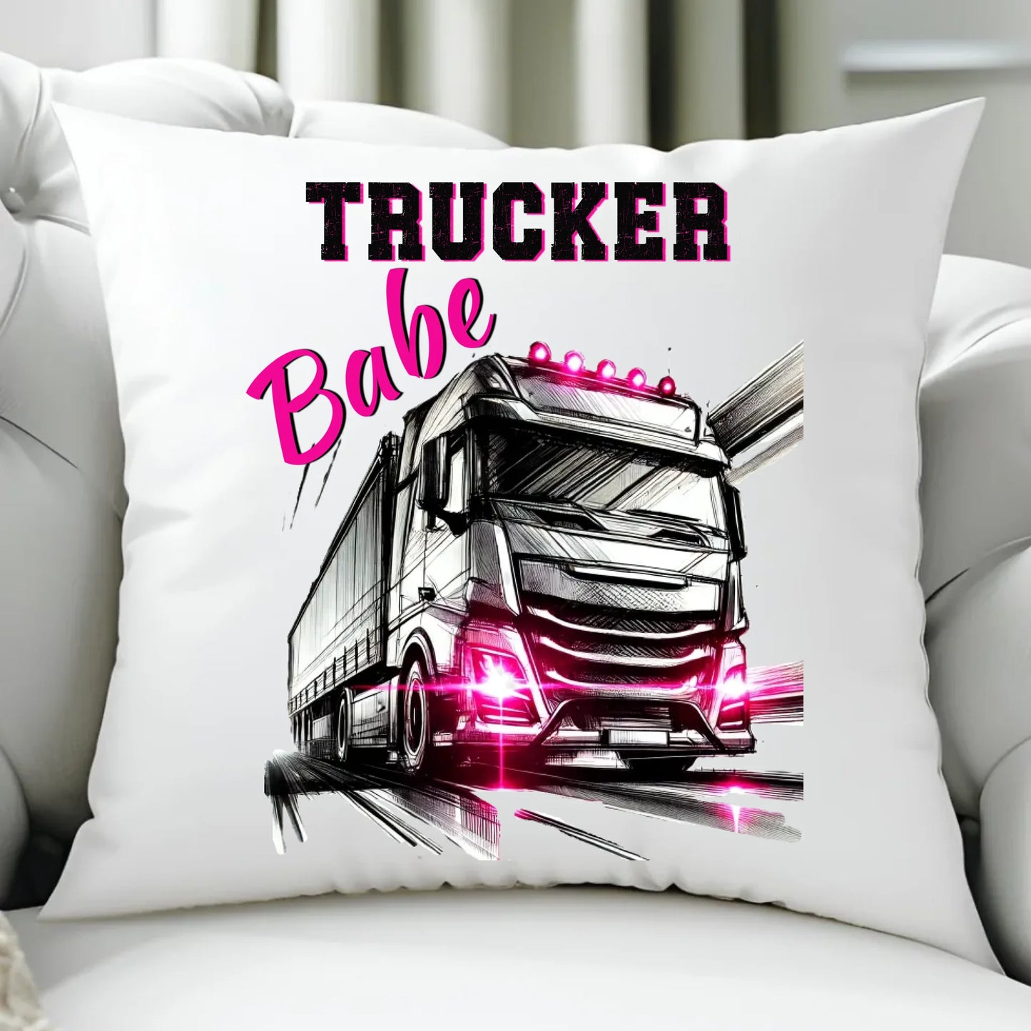 Poduszka - kierowca ciężarówki - Trucker Babe ZKT13 - StoryCups.pl