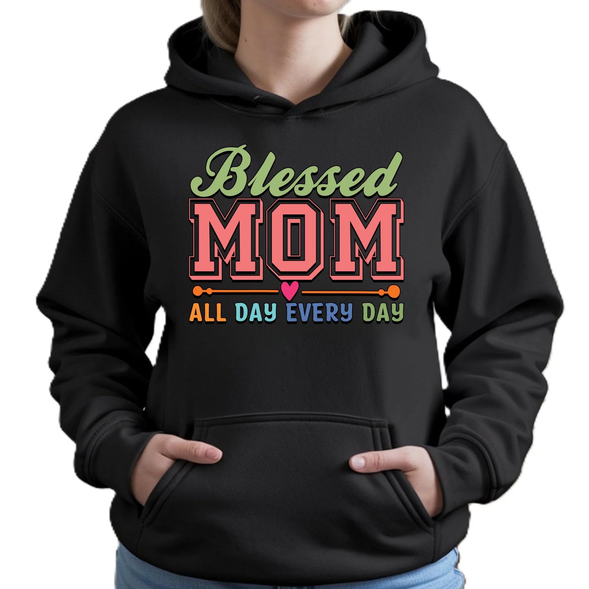 Bluza damska z kapturem dla mamy - Mom all day every day DM36 - StoryCups.pl