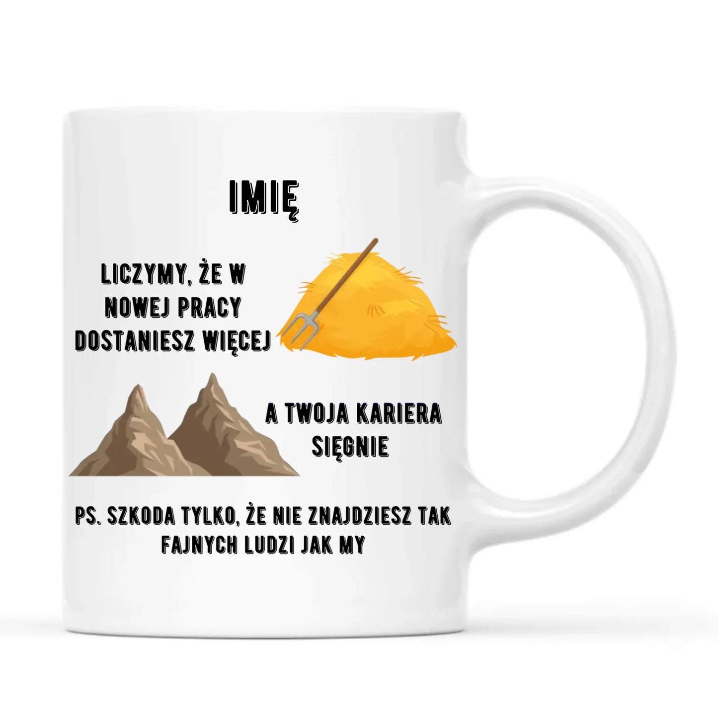 Kubek na odejście z pracy - Nie znajdziesz tak fajnych ludzi jak my - personalizowany OP04 - StoryCups.pl