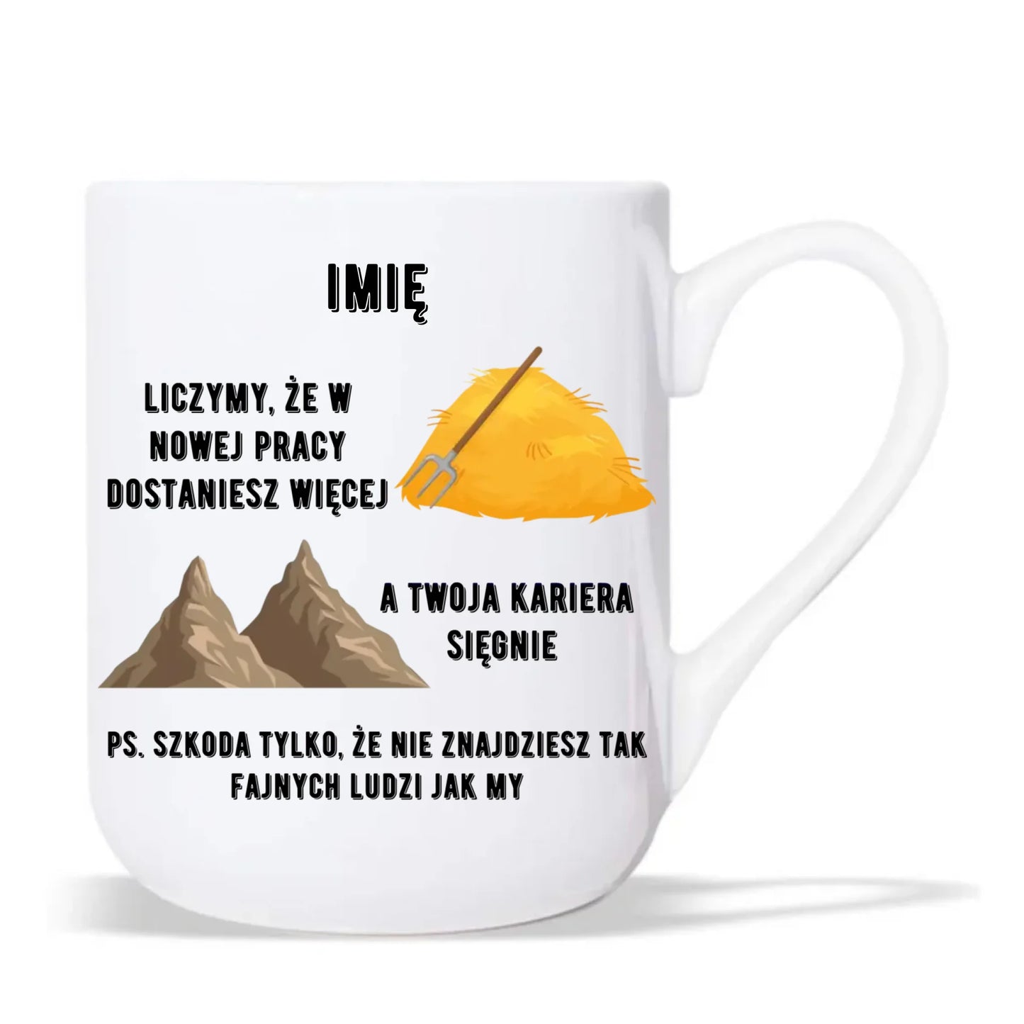 Kubek elegant na odejście z pracy - Nie znajdziesz tak fajnych ludzi jak my - personalizowany OP04 - StoryCups.pl