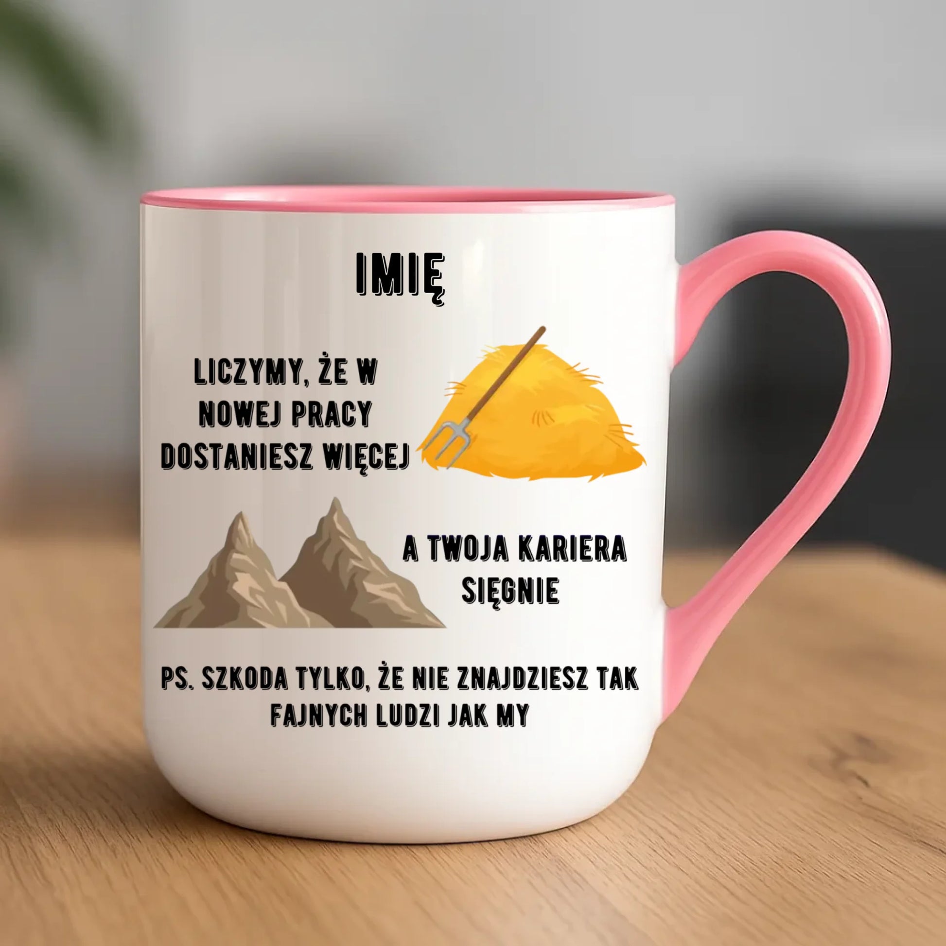 Kubek elegant na odejście z pracy - Nie znajdziesz tak fajnych ludzi jak my - personalizowany OP04 - StoryCups.pl