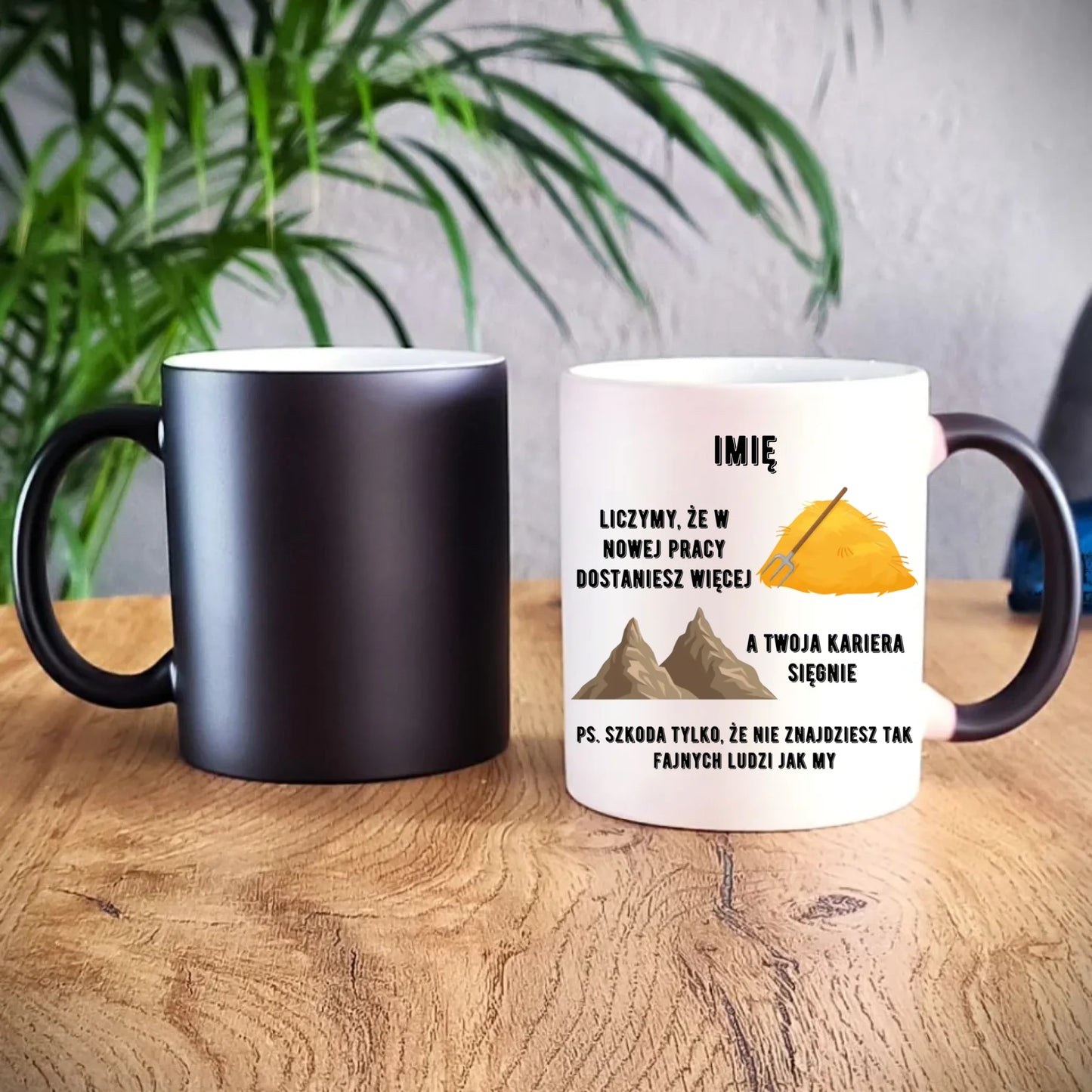 Kubek magiczny na odejście z pracy - Nie znajdziesz tak fajnych ludzi jak my - personalizowany OP04 - StoryCups.pl