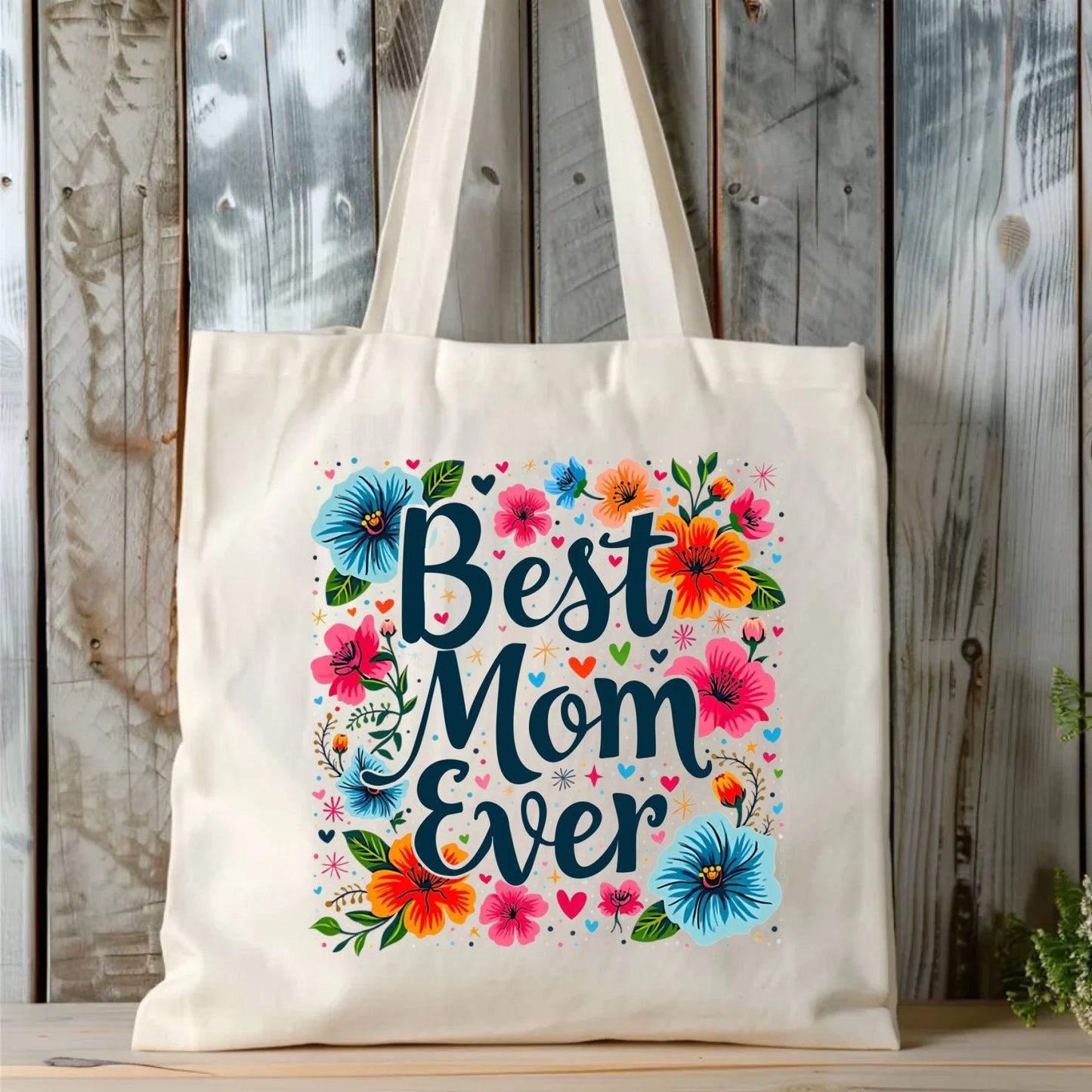 Torba dla mamy - Kwiaty - Best mom ever DM34 - StoryCups.pl