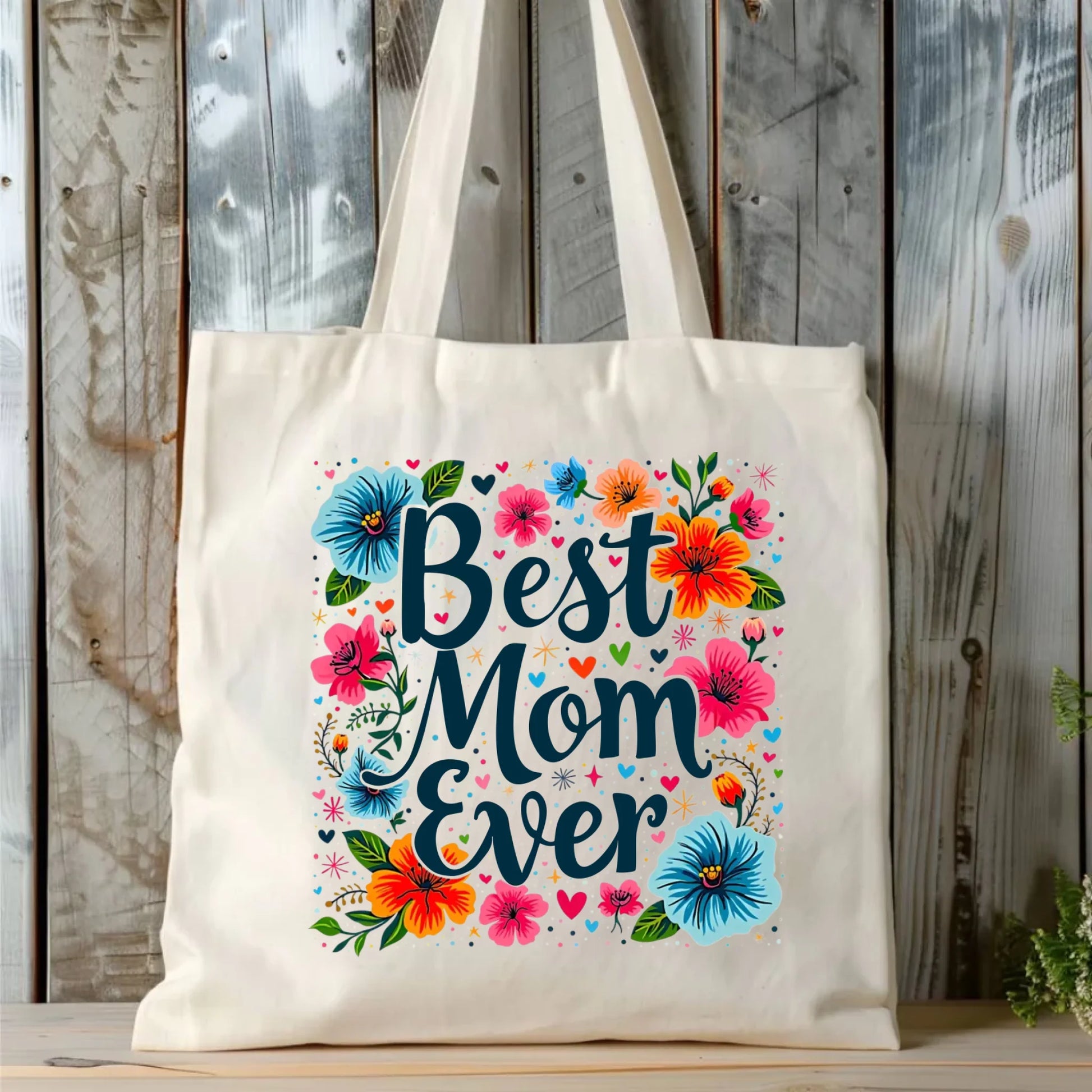 Torba dla mamy - Kwiaty - Best mom ever DM34 - StoryCups.pl