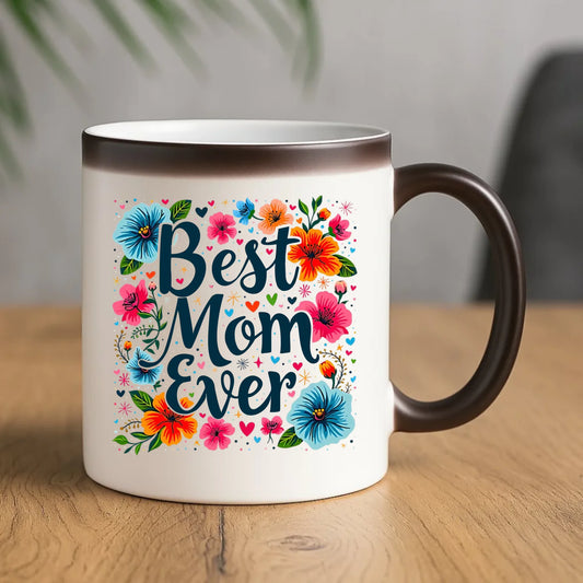 Kubek magiczny dla mamy - Kwiaty - Best mom ever DM34 - StoryCups.pl