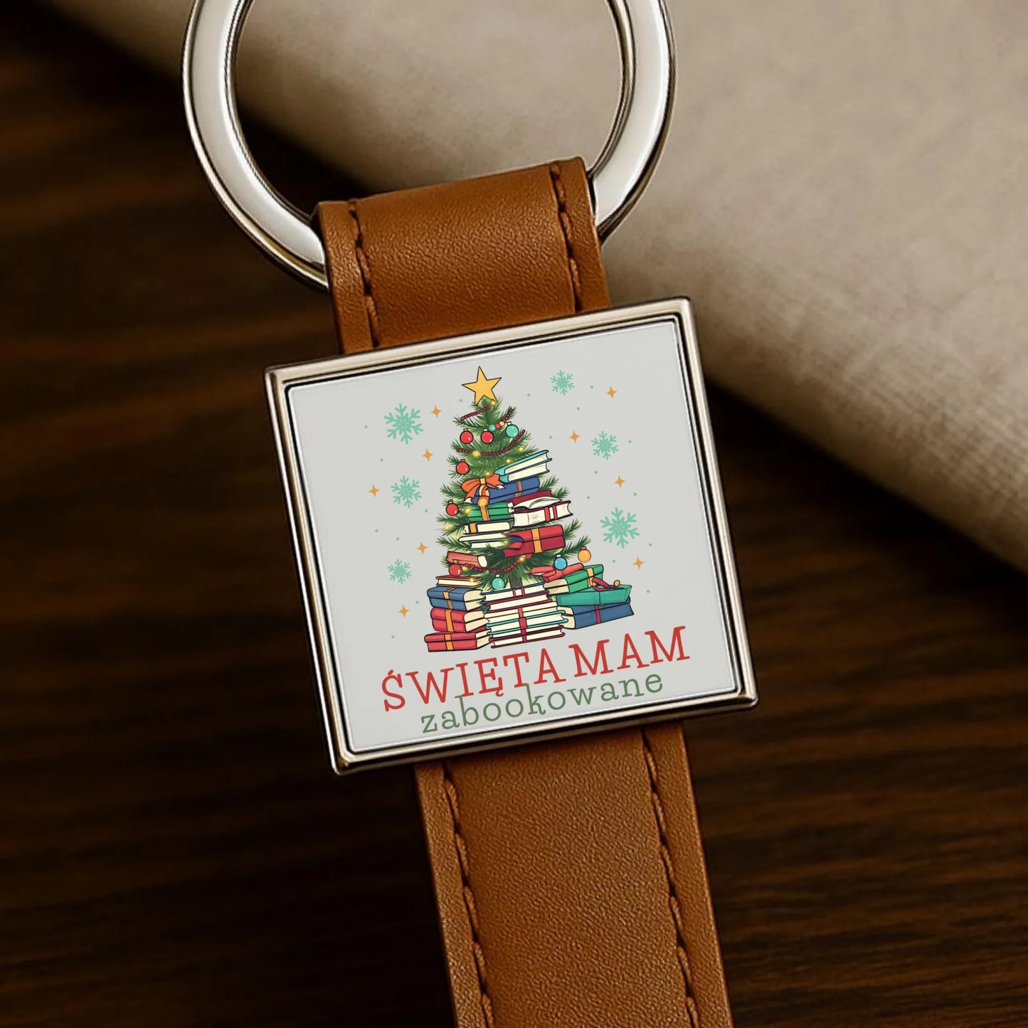 Brelok świąteczna - Święta mam zabookowane BN05 - StoryCups.pl