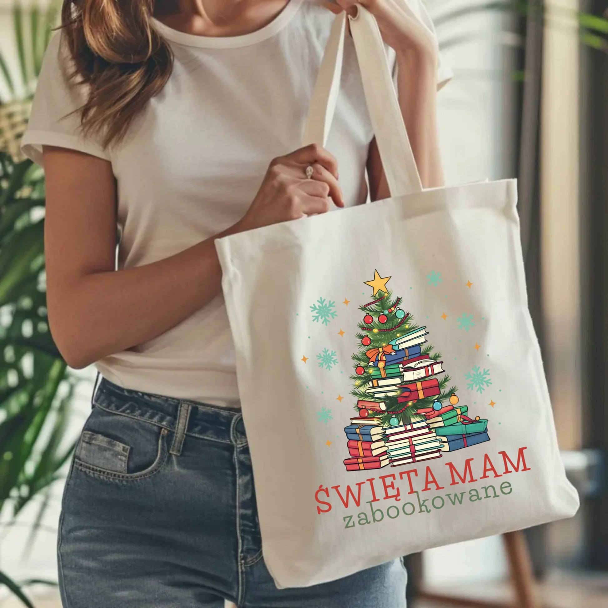 Torba świąteczna - Święta mam zabookowane BN05 - StoryCups.pl