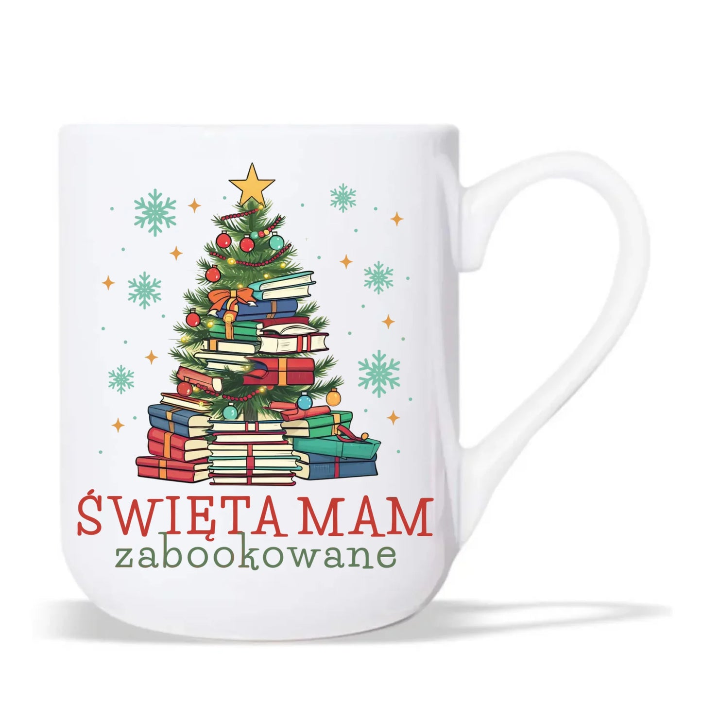 Kubek elegant świąteczny - Święta mam zabookowane BN05 - StoryCups.pl