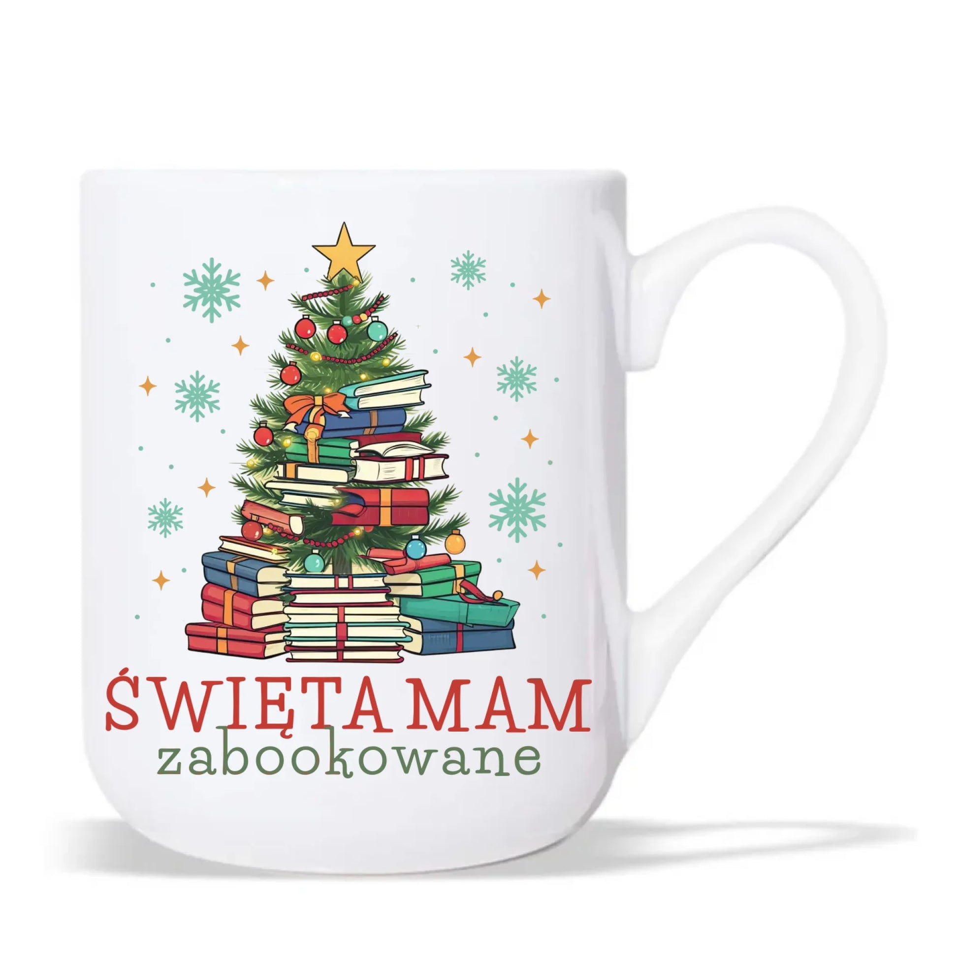 Kubek elegant świąteczny - Święta mam zabookowane BN05 - StoryCups.pl