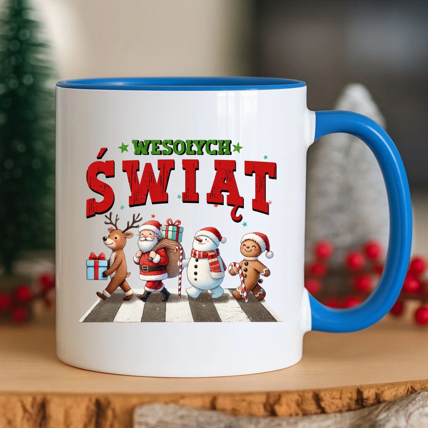 Kubek świąteczny - Wesołych Świąt BN06 - StoryCups.pl