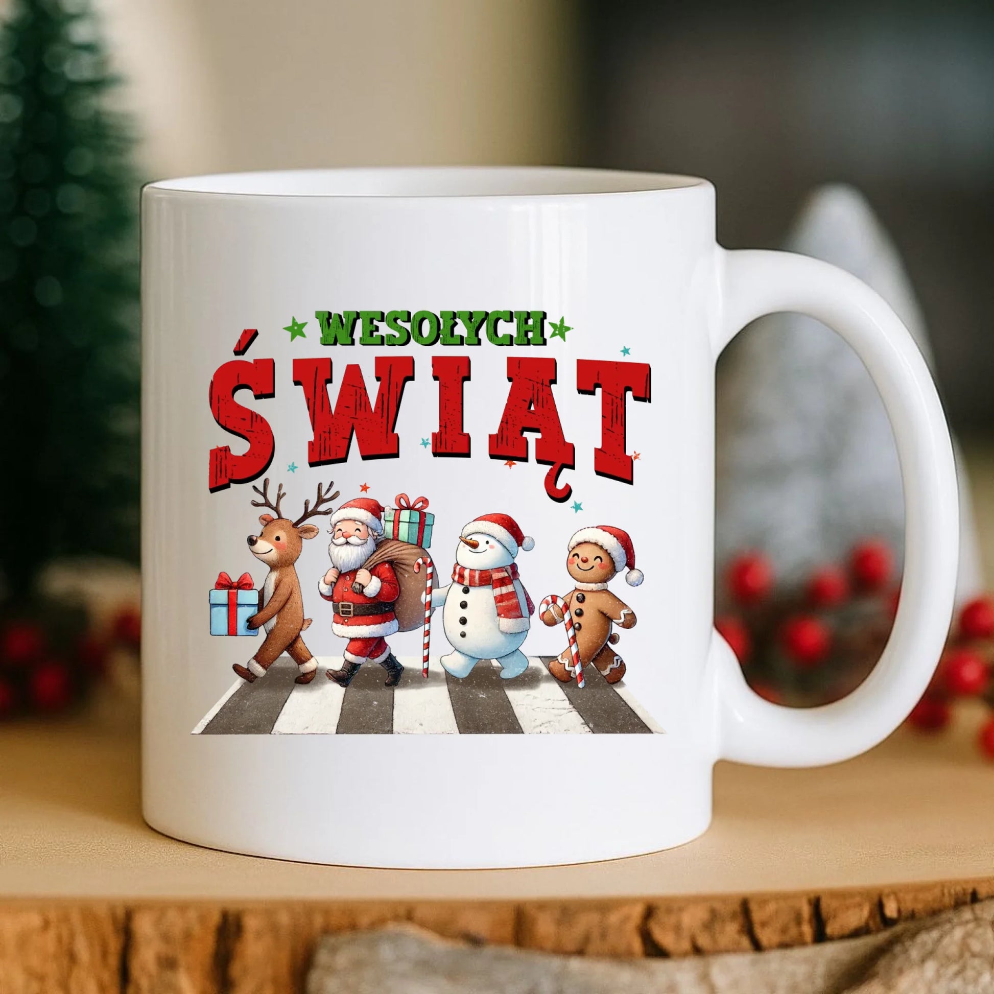 Kubek świąteczny - Wesołych Świąt BN06 - StoryCups.pl