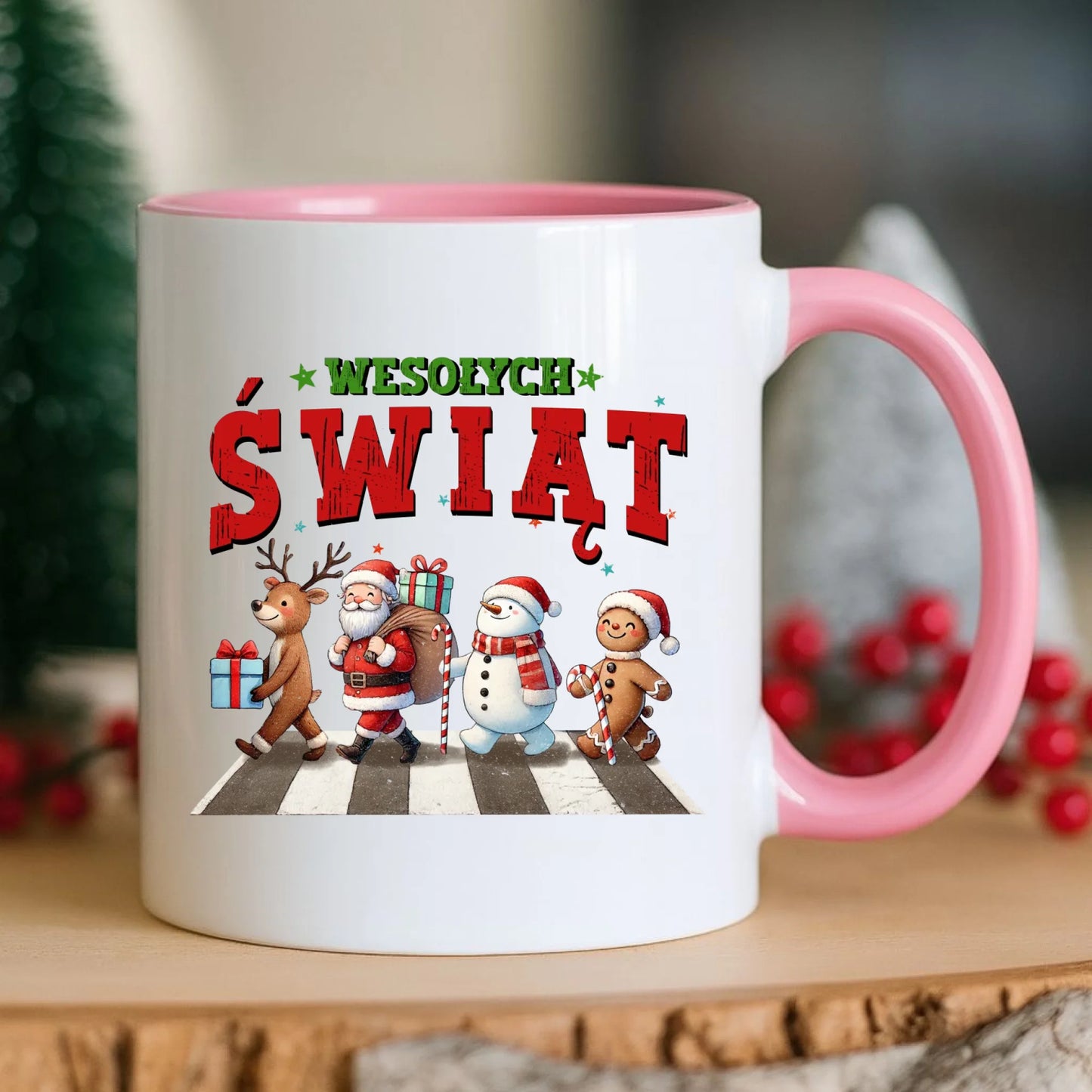 Kubek świąteczny - Wesołych Świąt BN06 - StoryCups.pl