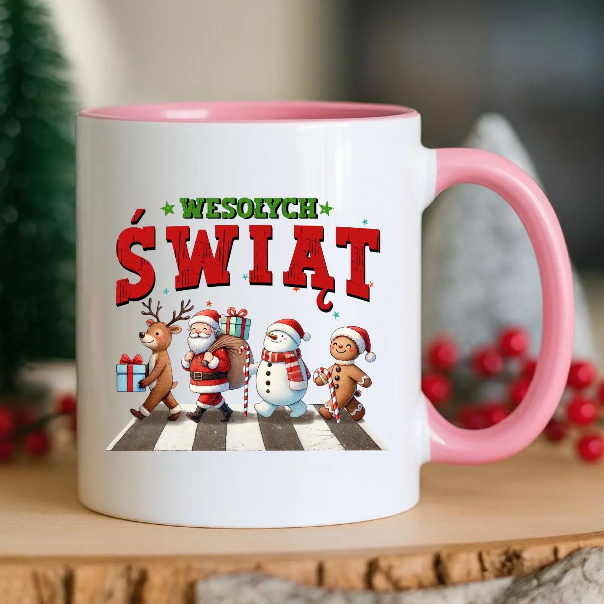 Kubek świąteczny - Wesołych Świąt BN06 - StoryCups.pl