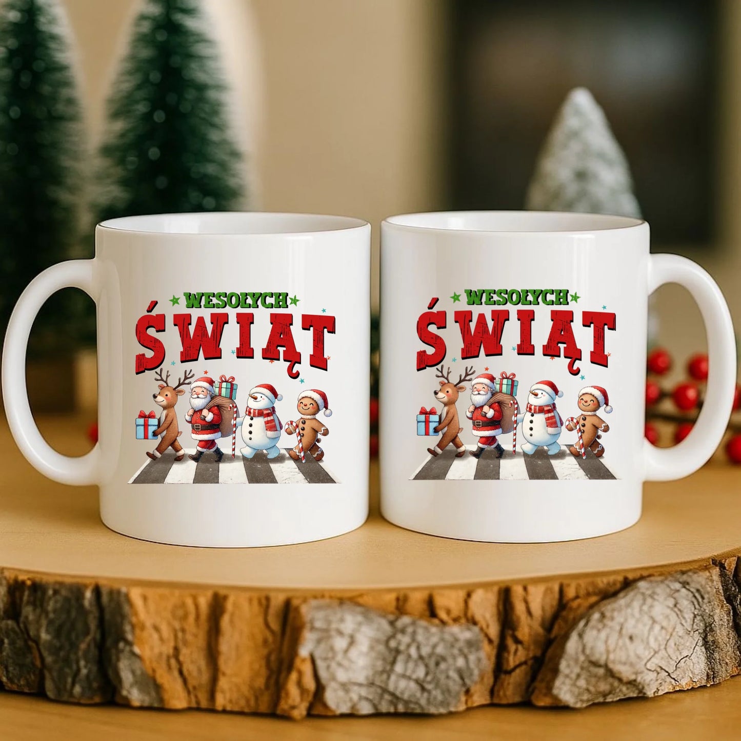 Kubek świąteczny - Wesołych Świąt BN06 - StoryCups.pl