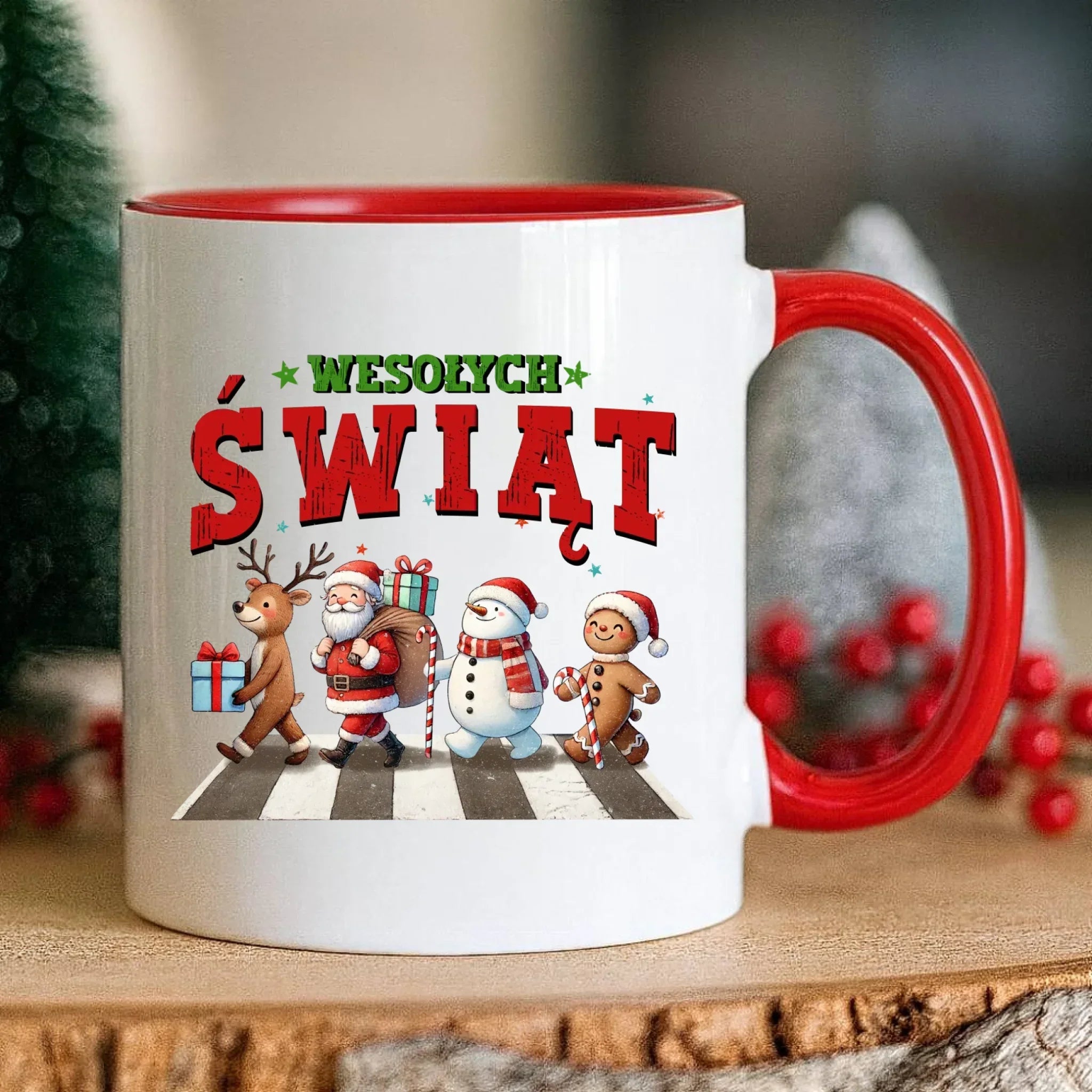 Kubek świąteczny - Wesołych Świąt BN06 - StoryCups.pl