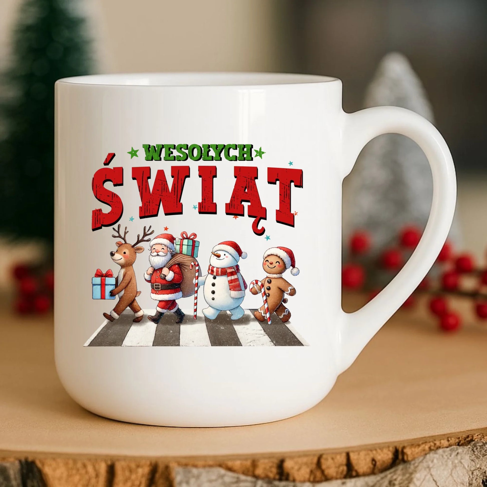 Kubek elegant świąteczny - Wesołych Świąt BN06 - StoryCups.pl