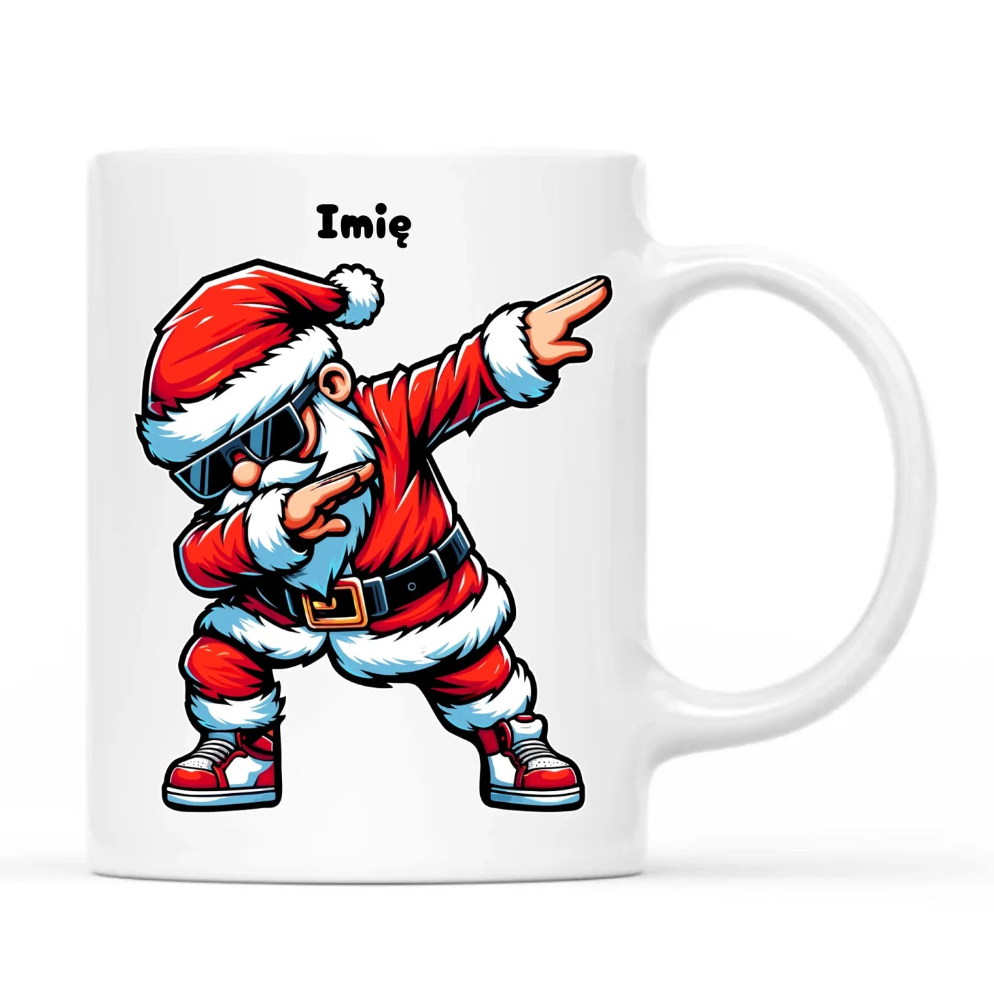 Kubek świąteczny z Mikołajem - na Mikołajki - personalizowany BN136 - StoryCups.pl