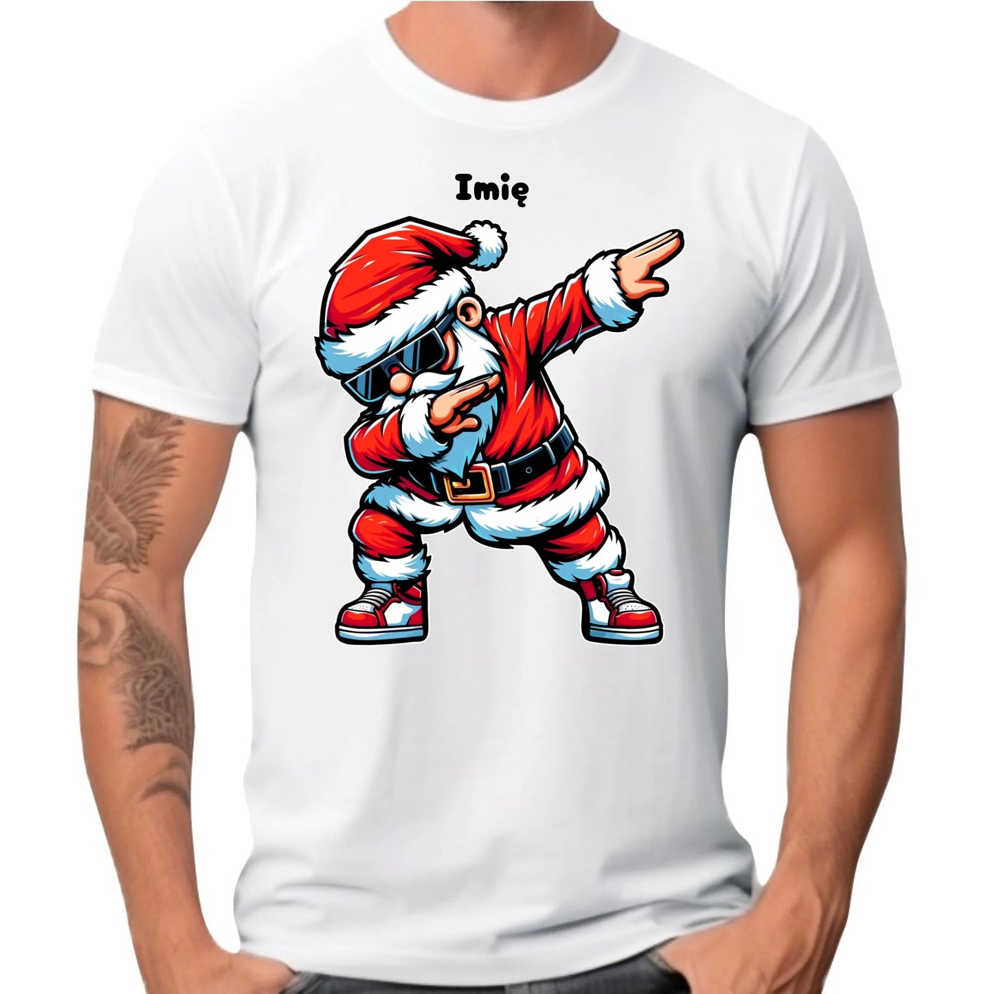 Koszulka męska świąteczna - Mikołaj - na Mikołajki - personalizowana BN136 - StoryCups.pl