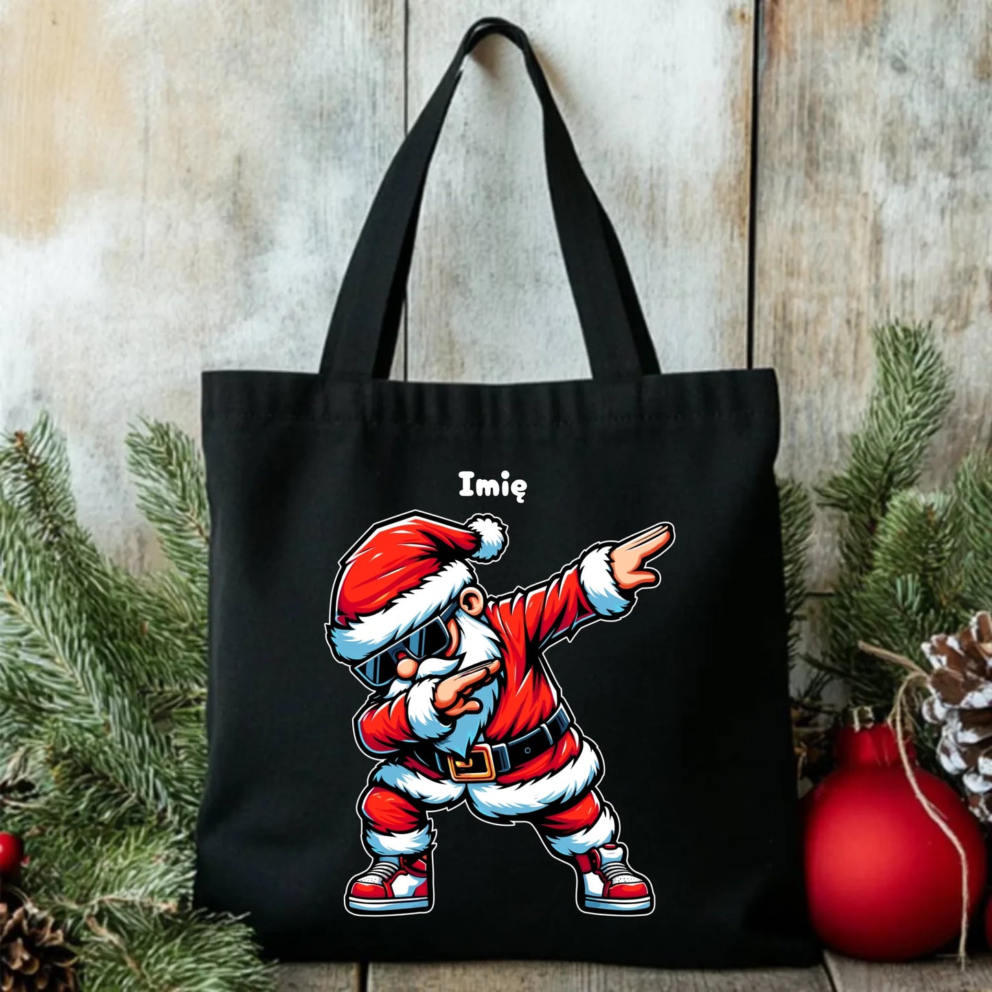 Torba świąteczna - Mikołaj - na Mikołajki - personalizowana BN136 - StoryCups.pl
