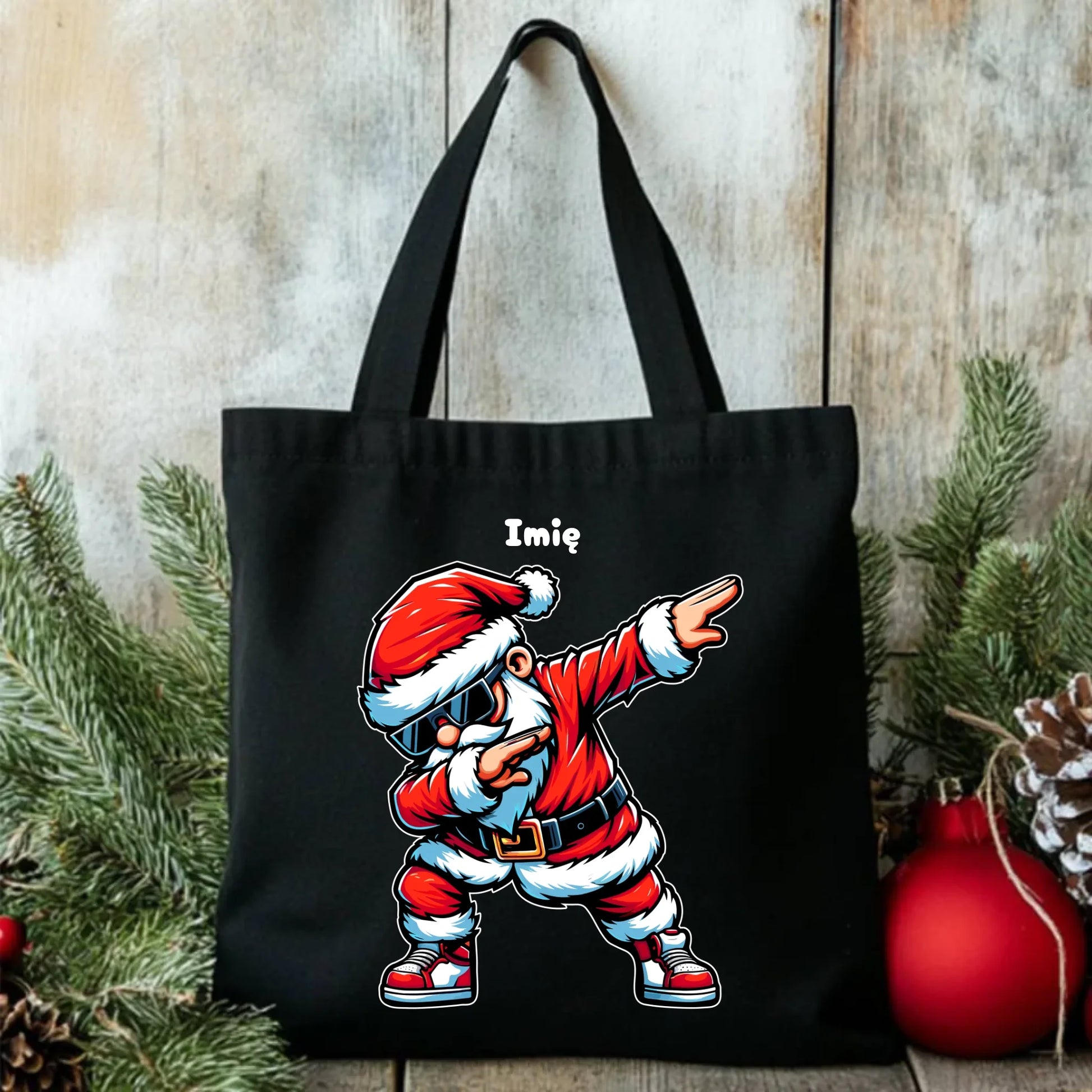 Torba świąteczna - Mikołaj - na Mikołajki - personalizowana BN136 - StoryCups.pl