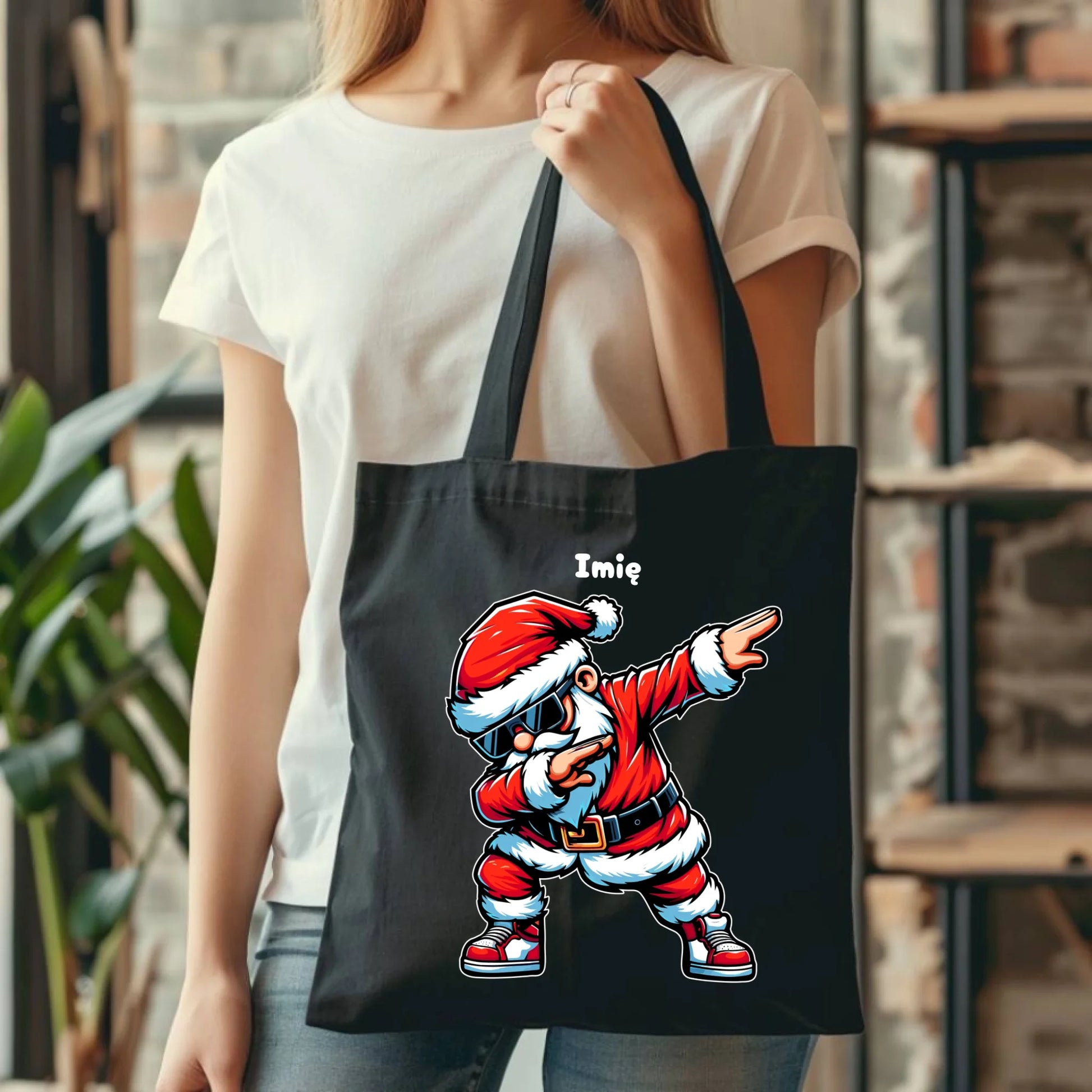 Torba świąteczna - Mikołaj - na Mikołajki - personalizowana BN136 - StoryCups.pl