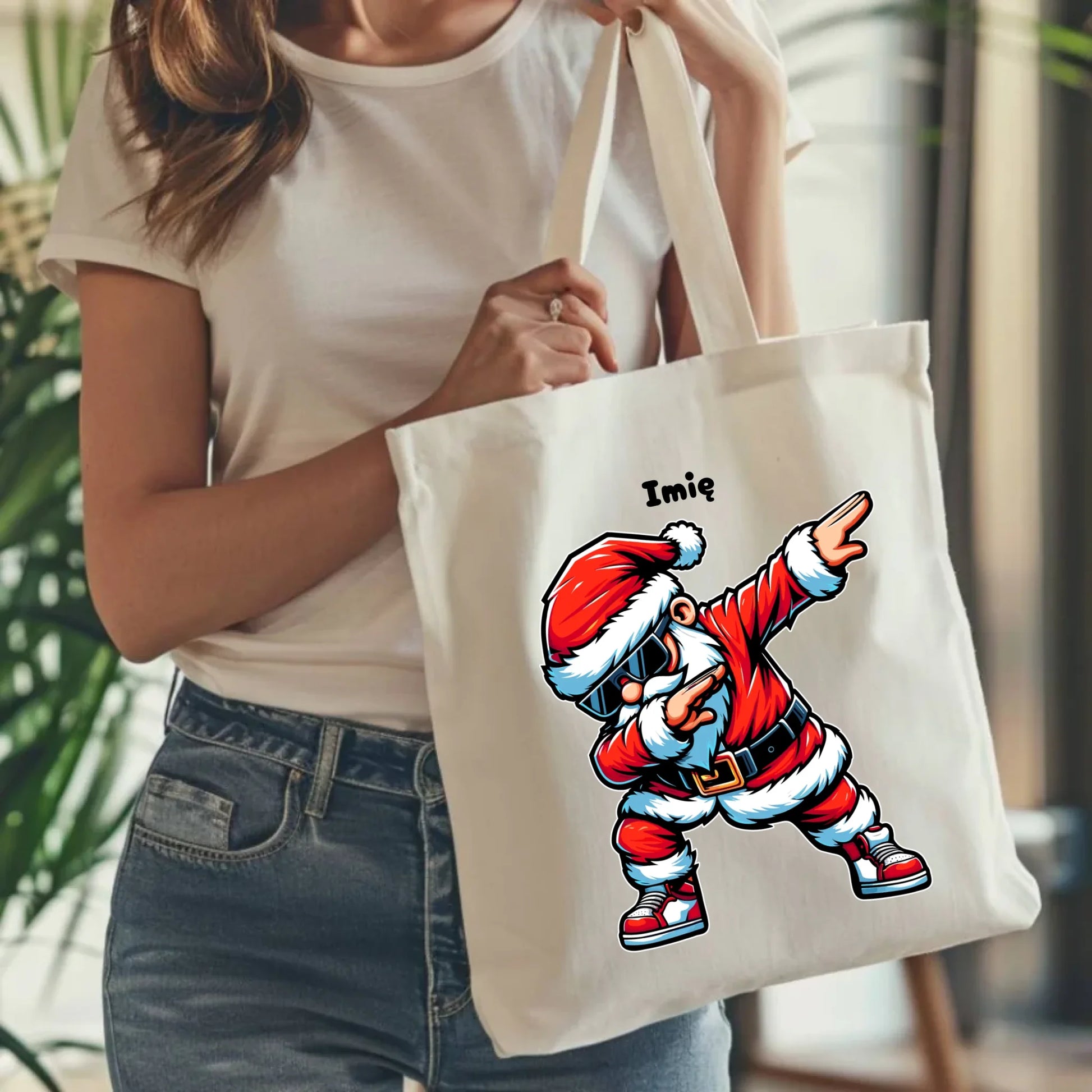 Torba świąteczna - Mikołaj - na Mikołajki - personalizowana BN136 - StoryCups.pl