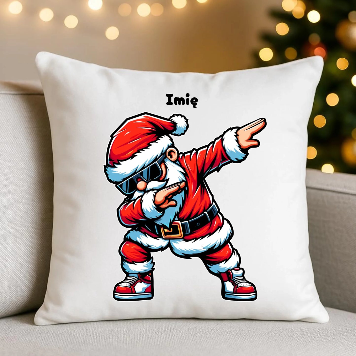 Poduszka świąteczna - Mikołaj - na Mikołajki - personalizowana BN136 - StoryCups.pl