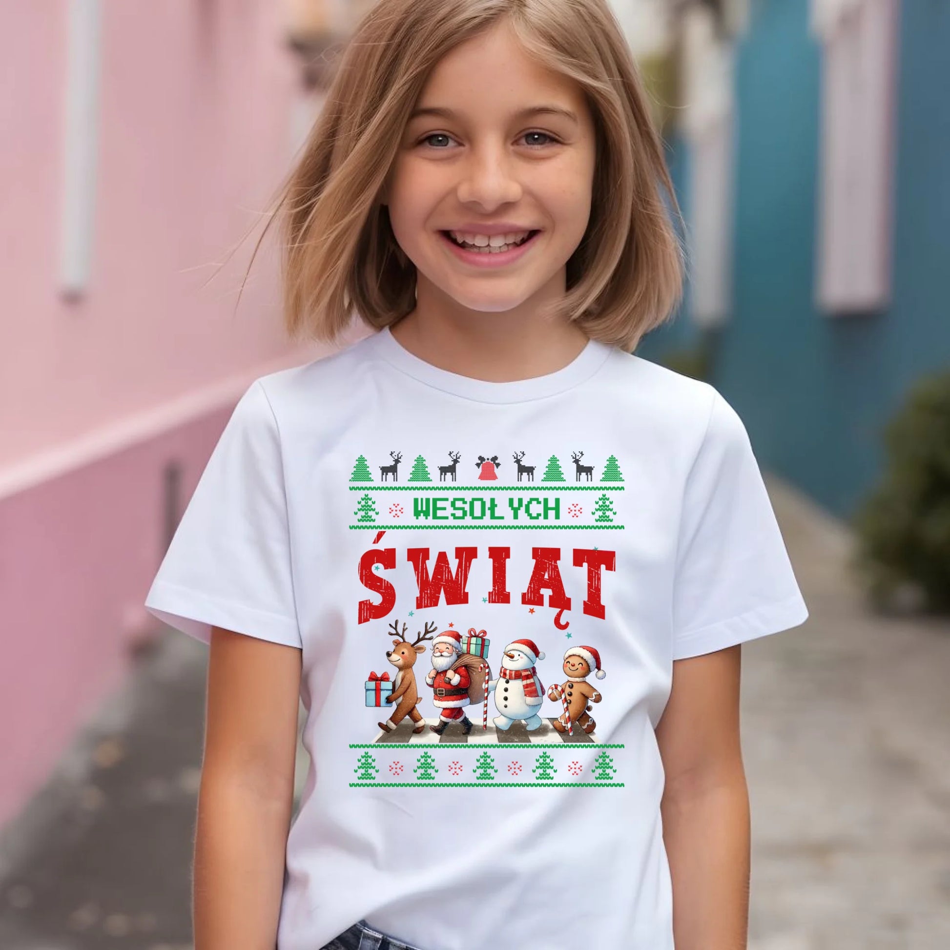 Koszulka dziecięca świąteczna - Wesołych Świąt BN06 - StoryCups.pl
