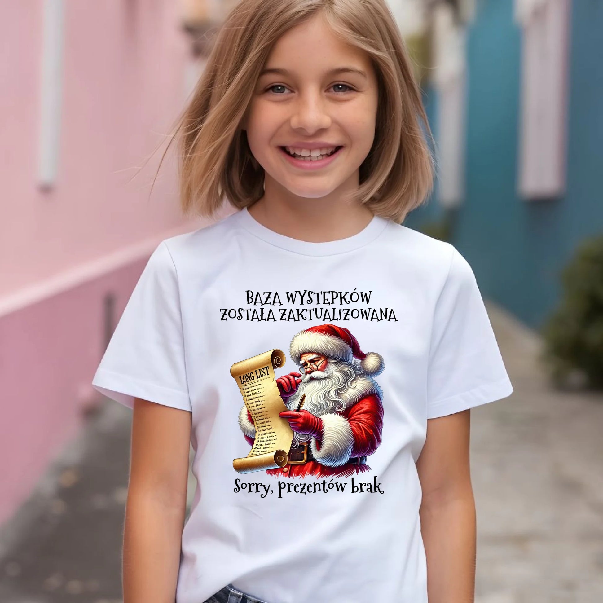 Koszulka dziecięca świąteczna z Mikołajem - Prezentów brak BN07 - StoryCups.pl