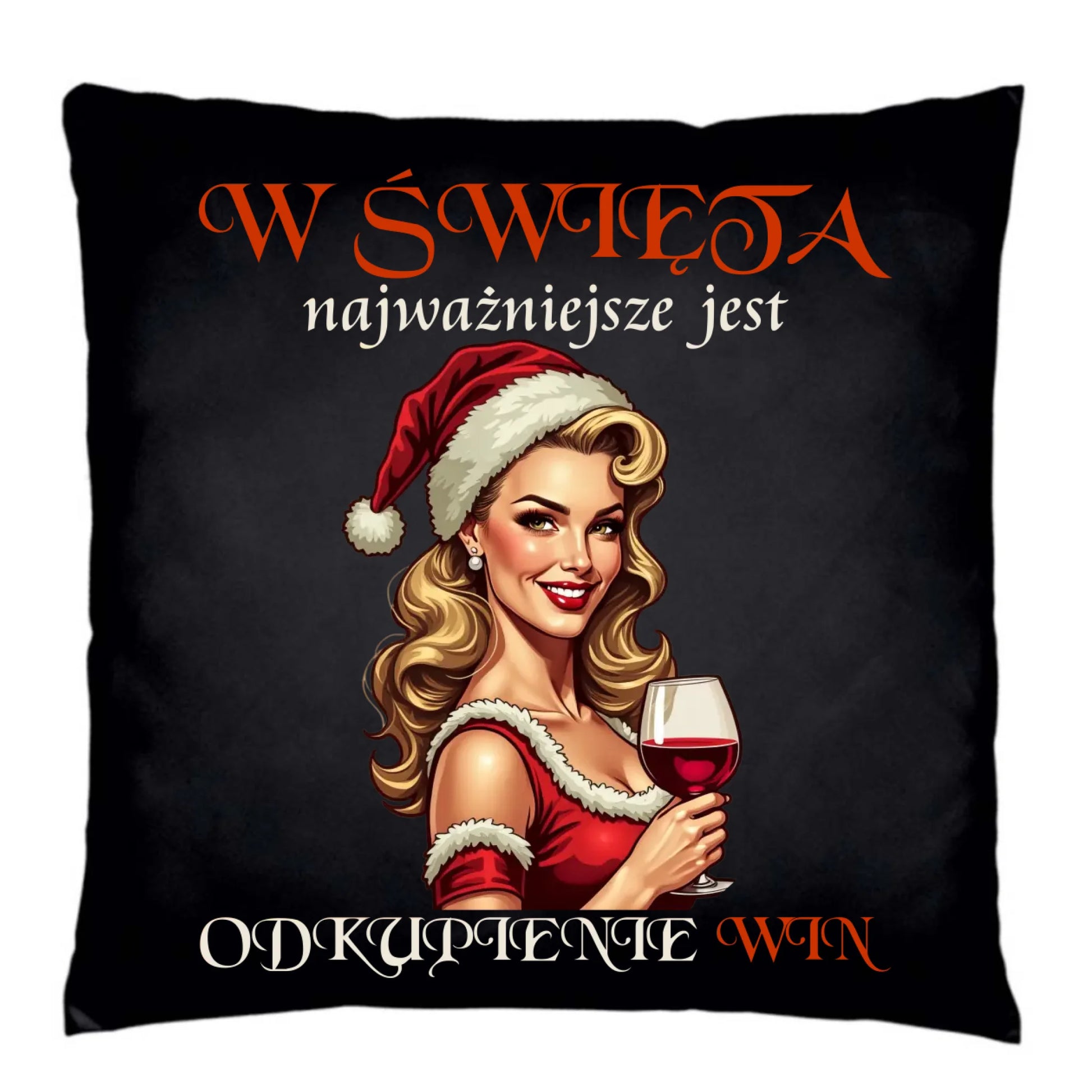 Poduszka dekoracyjna świąteczna - Odkupienie win BN04 - StoryCups.pl