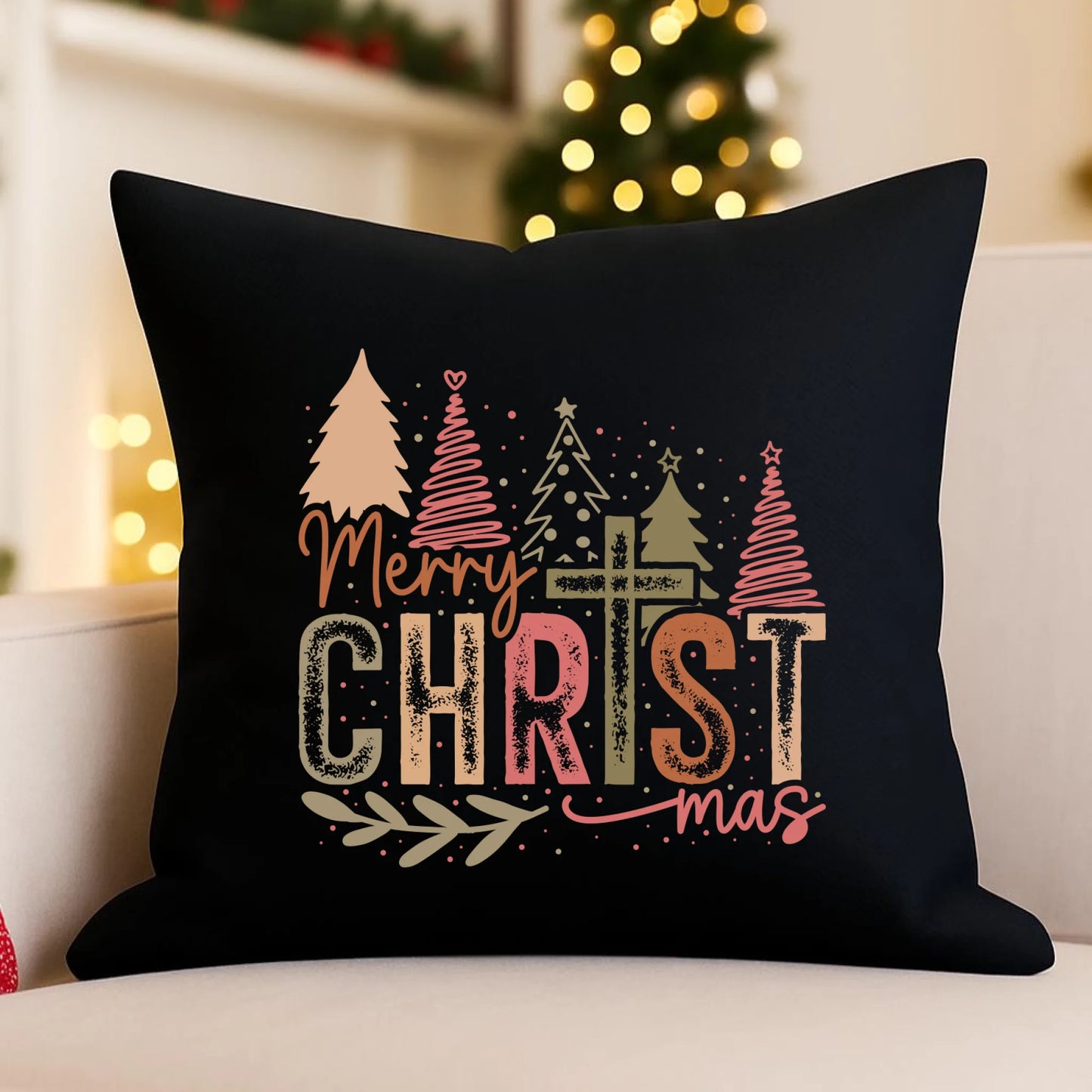 Poduszka dekoracyjna świąteczna - Merry Christmas BN01 - StoryCups.pl