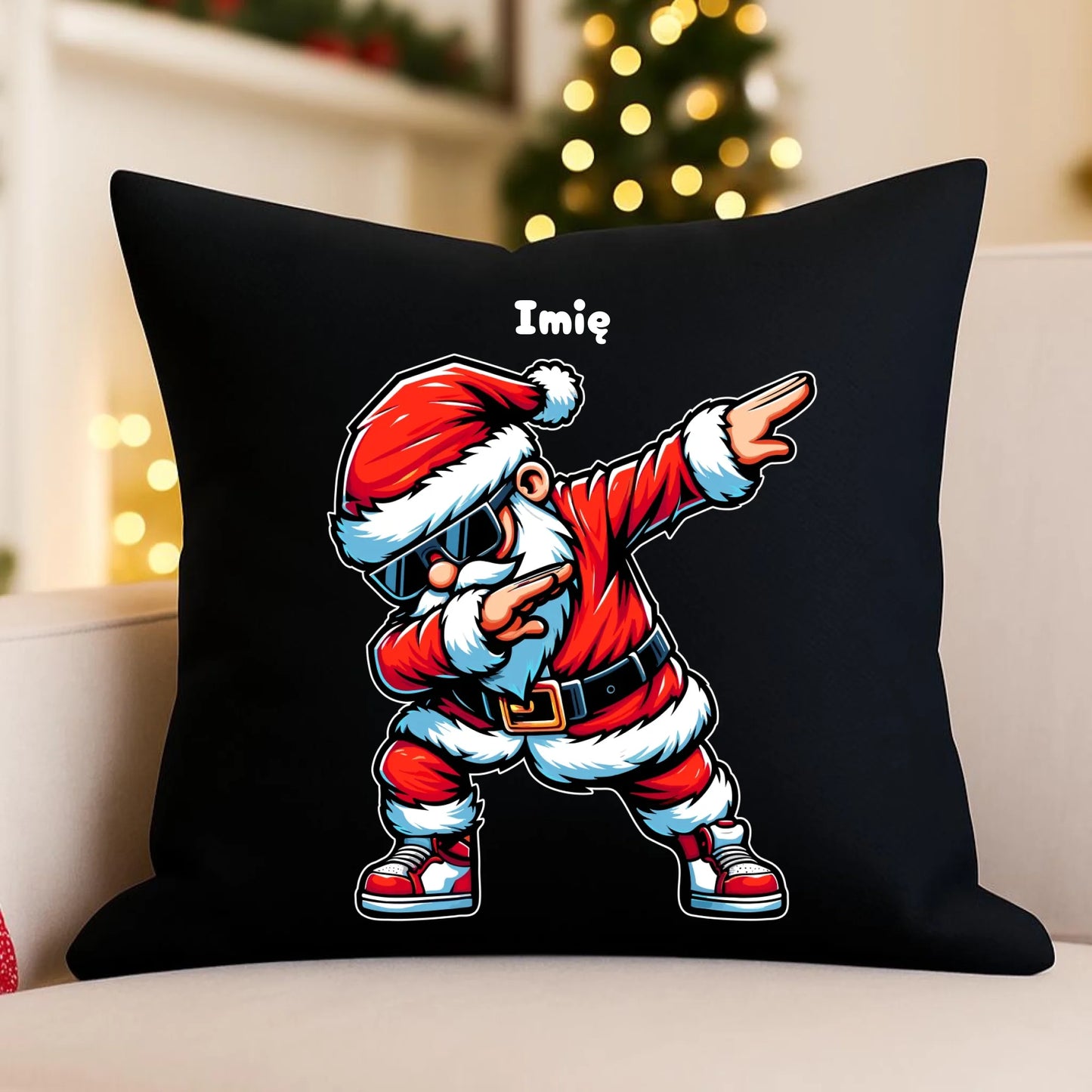 Poduszka dekoracyjna świąteczna - Mikołaj - na Mikołajki - personalizowana BN136 - StoryCups.pl