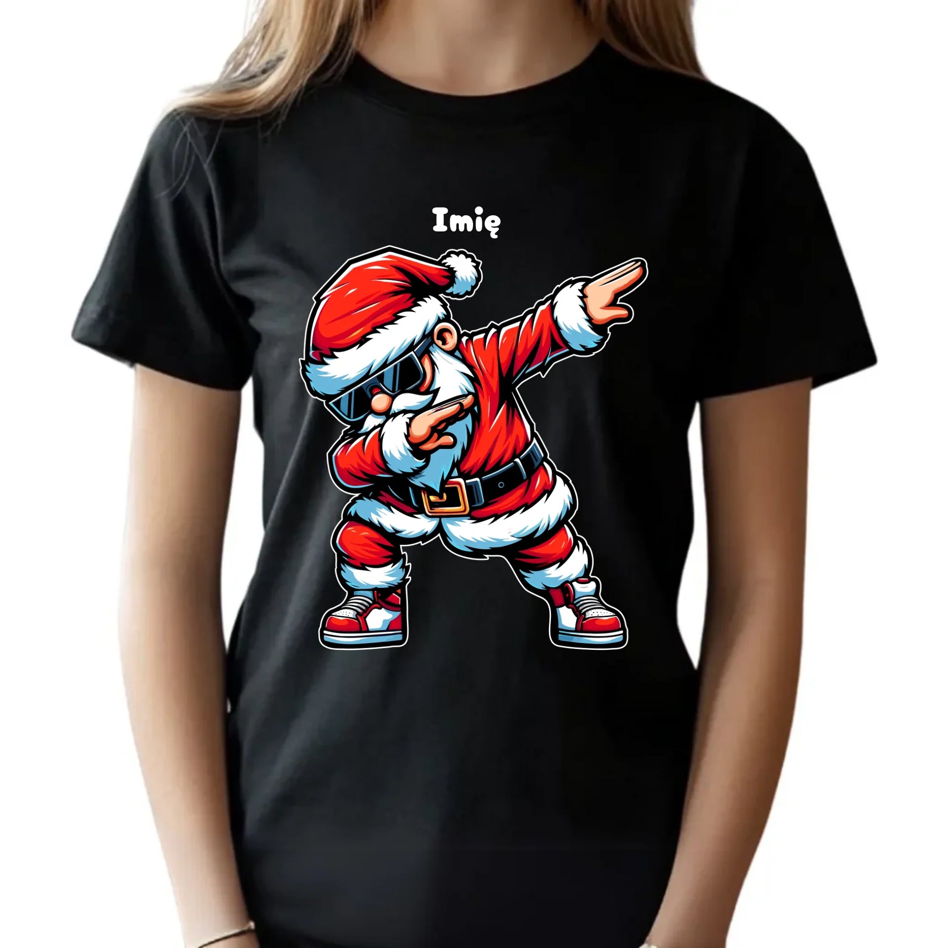 Koszulka dziecięca świąteczna z Mikołajem - na Mikołajki - personalizowana BN136 - StoryCups.pl