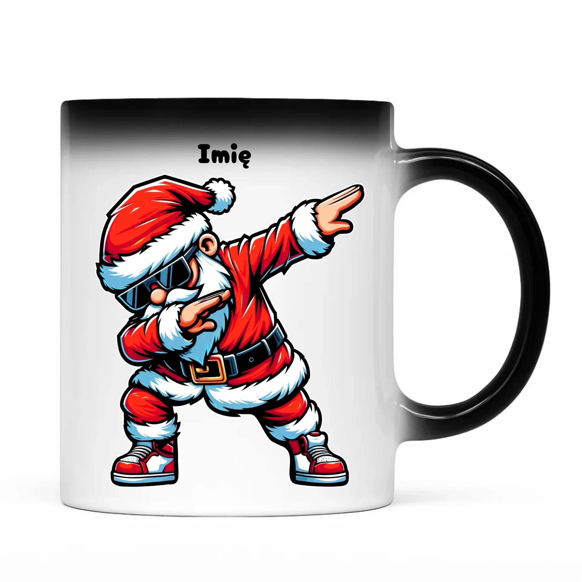 Kubek magiczny świąteczny z Mikołajem - na Mikołajki - personalizowany BN136 - StoryCups.pl